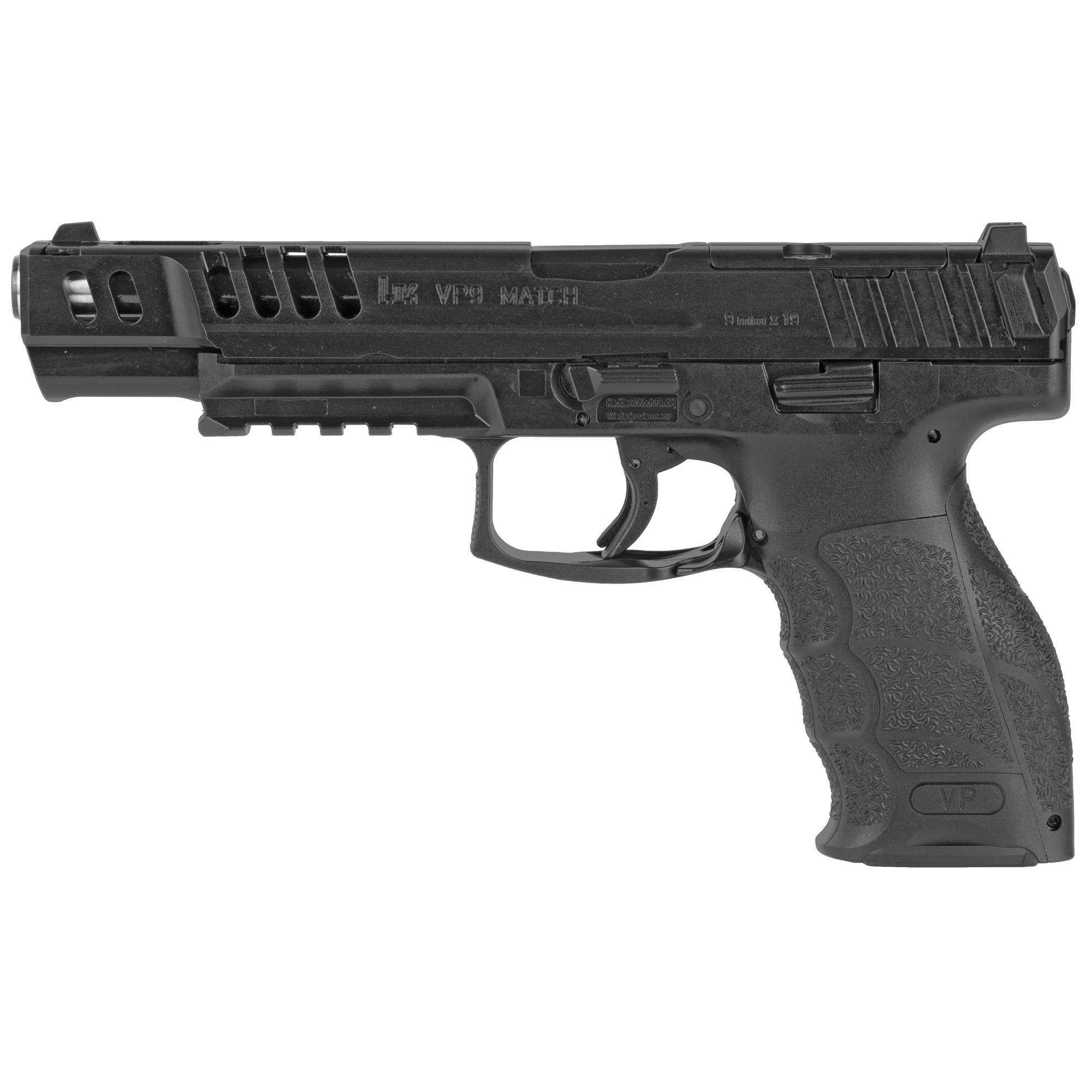 HK VP9 Match OR Striker Fired 5.51″ 9mm 10rd 3 Dot – Black