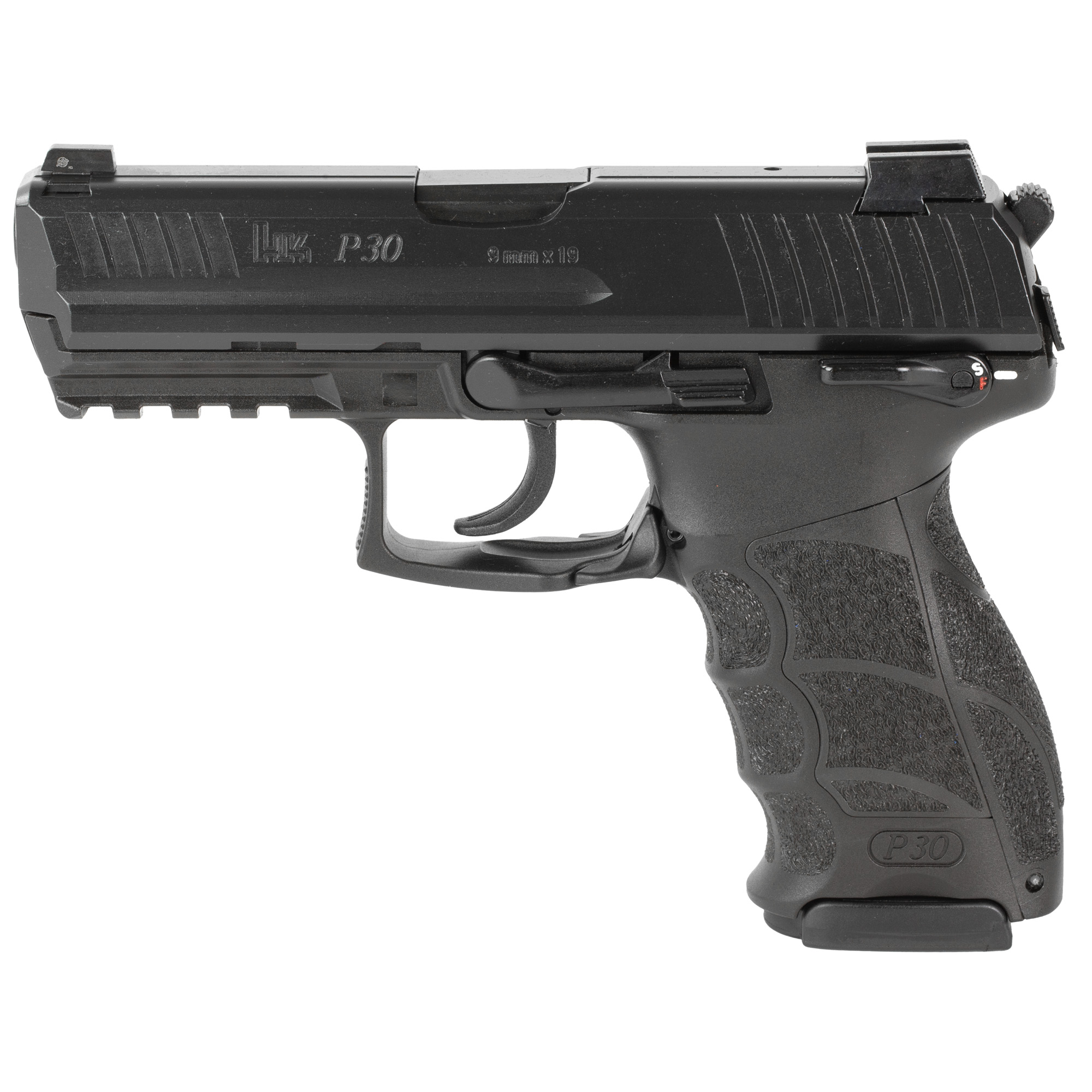 HK P30S DA/SA 3.85″ 9mm 20rd Night Sights – Black