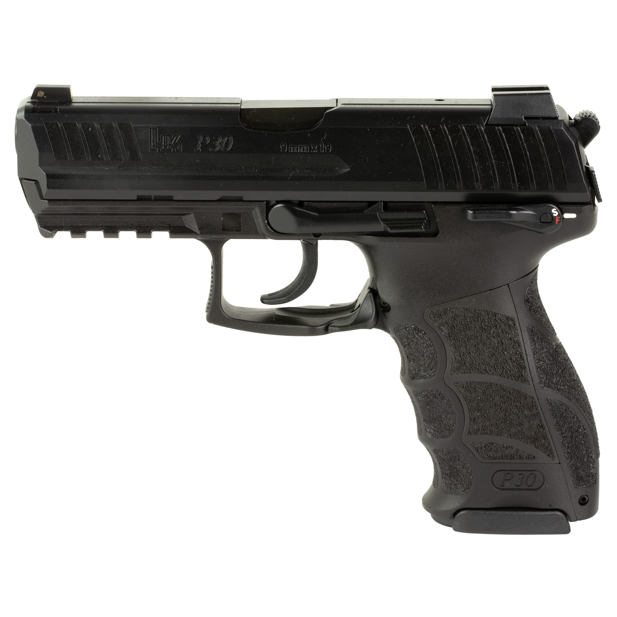 HK P30S DA/SA 3.85″ 9mm 10rd Night Sights – Black