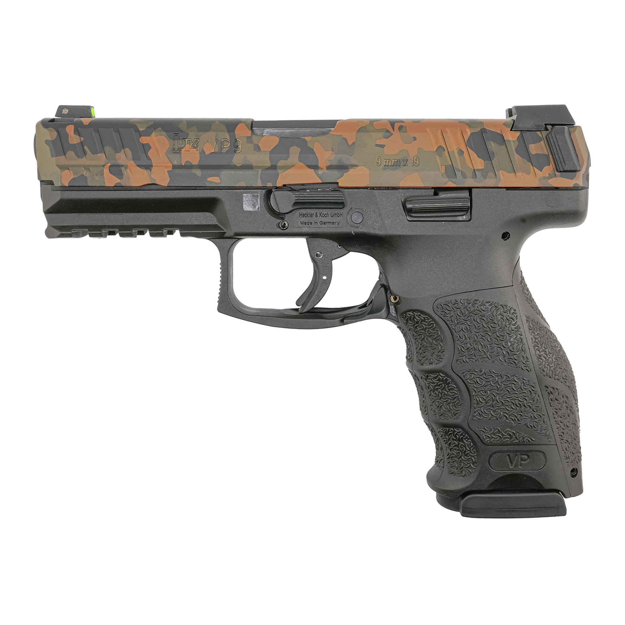 HK VP9 Striker Fired 4.09″ 9mm 17rd 3 Dot – Camo