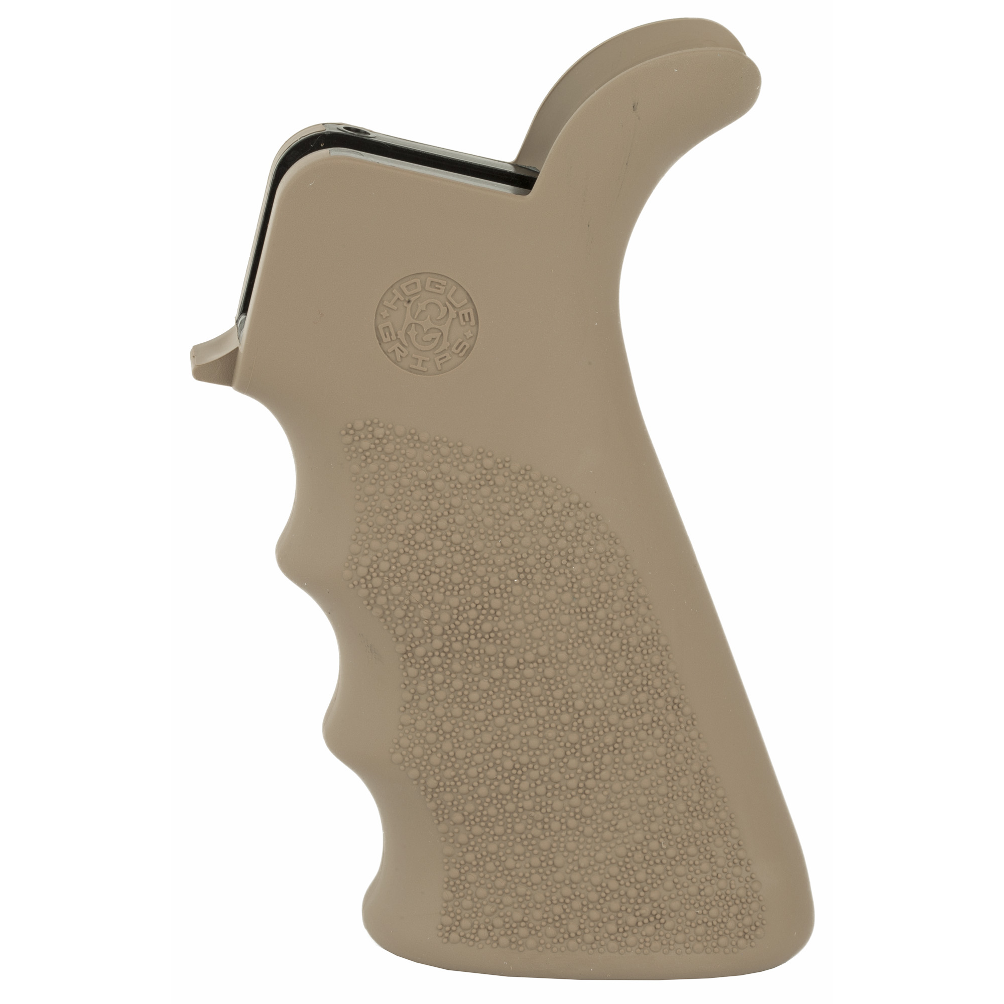 Hogue AR-15/M16 OverMolded Rubber Beavertail Grip w/Finger Grooves – FDE