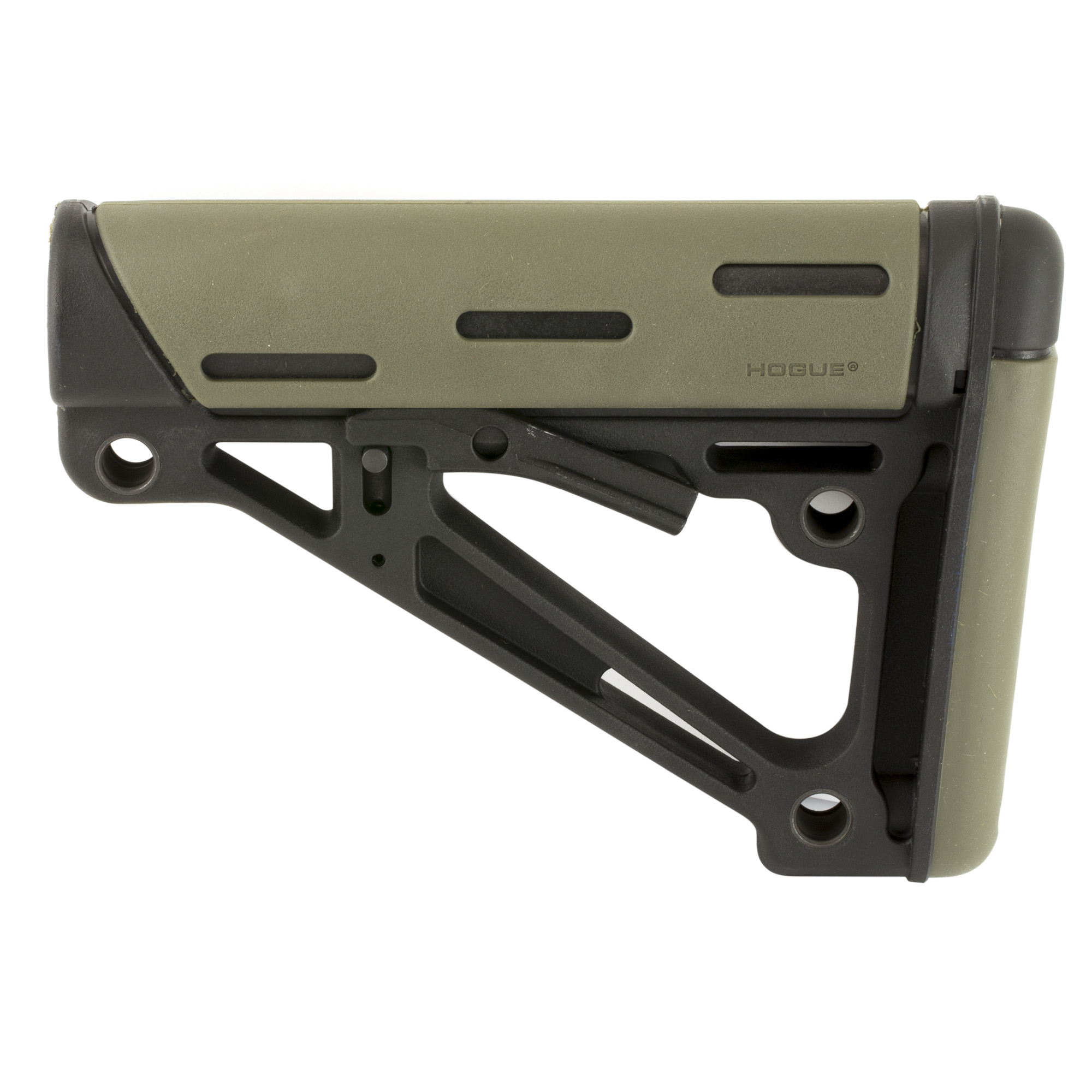 Hogue AR-15/M16 OverMolded Collapsible Buttstock (Mil-Spec Buffer Tube) – OD Green