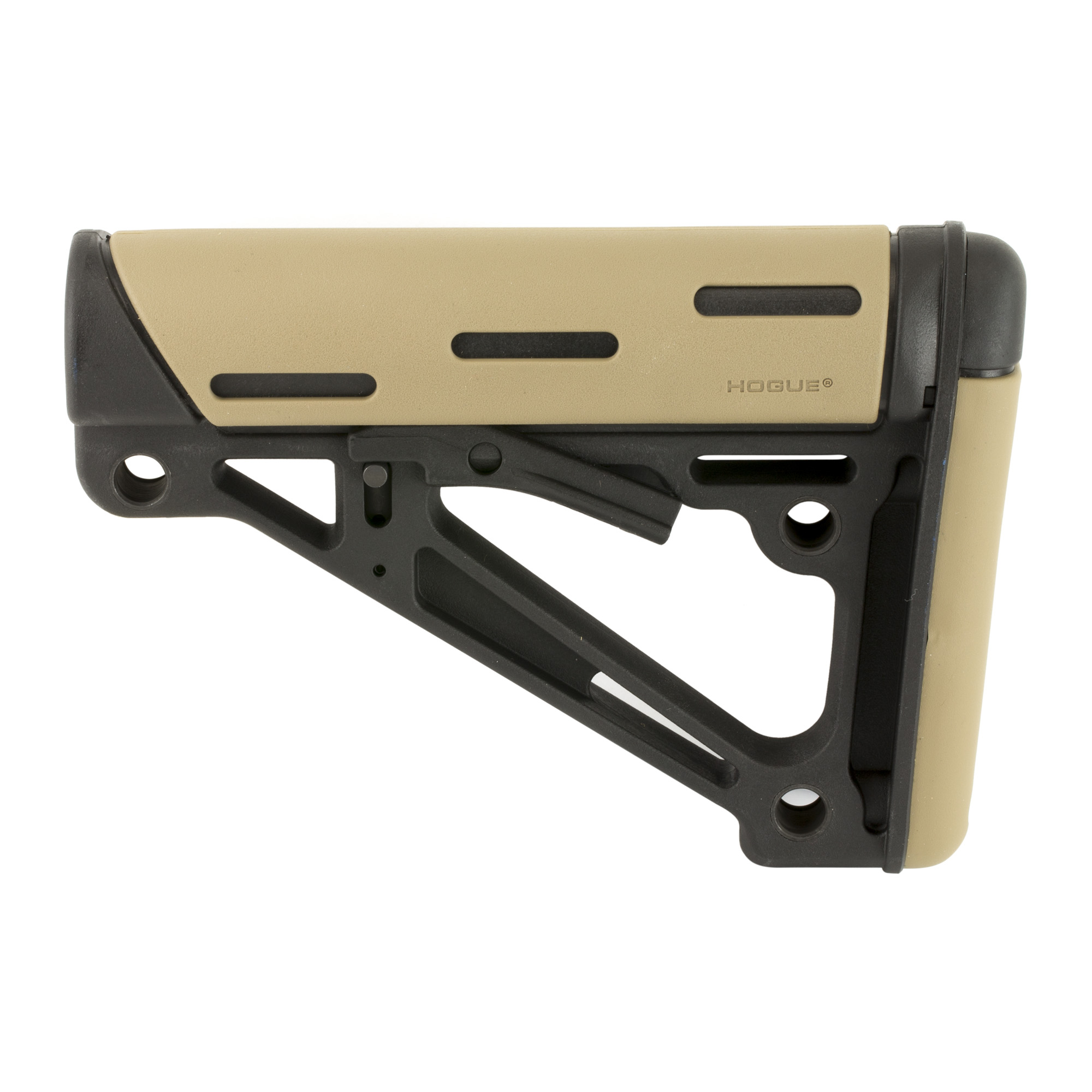 Hogue AR-15/M16 OverMolded Collapsible Buttstock (Mil-Spec Buffer Tube) – FDE