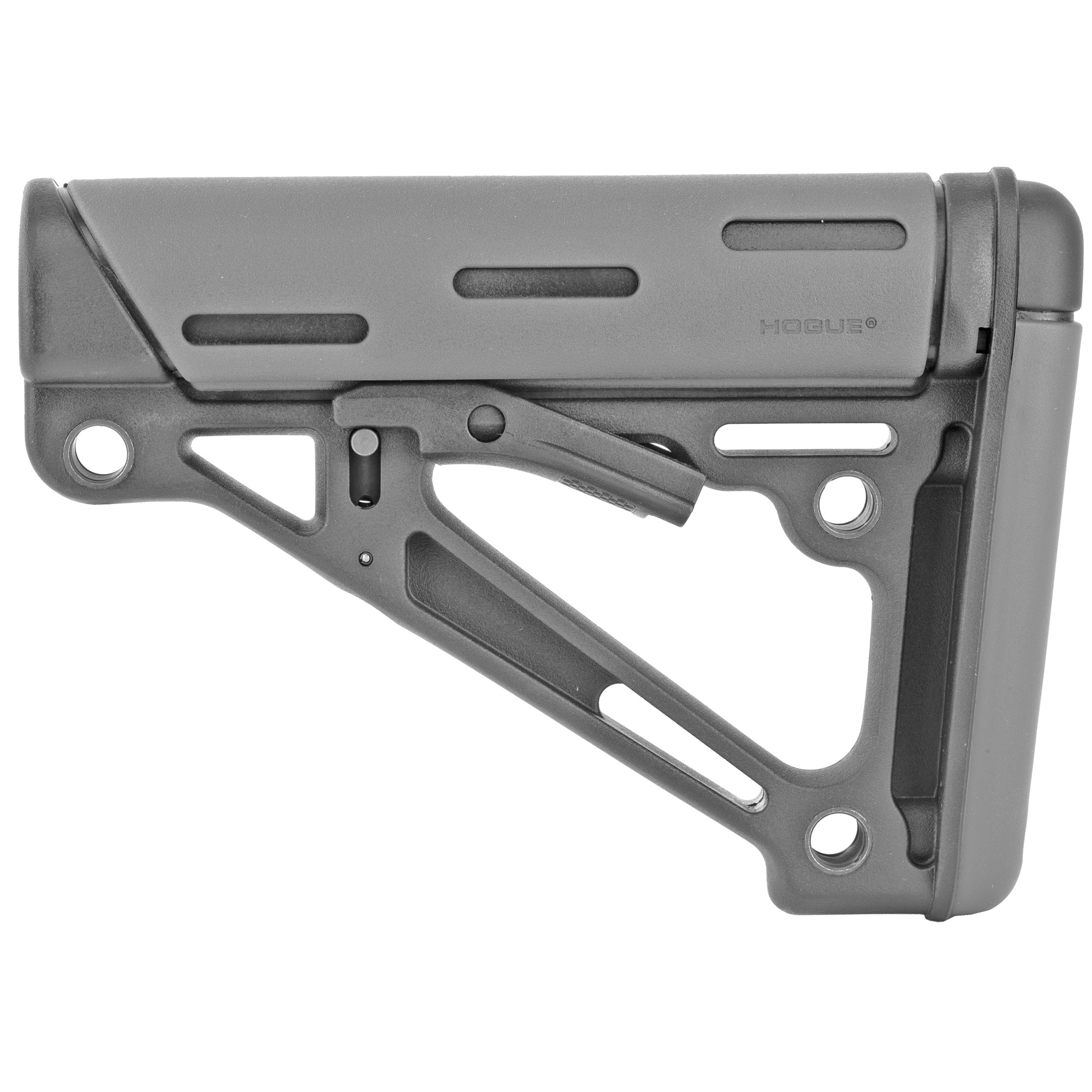 Hogue AR-15/M16 OverMolded Collapsible Buttstock (Mil-Spec Buffer Tube) – Slate Gray