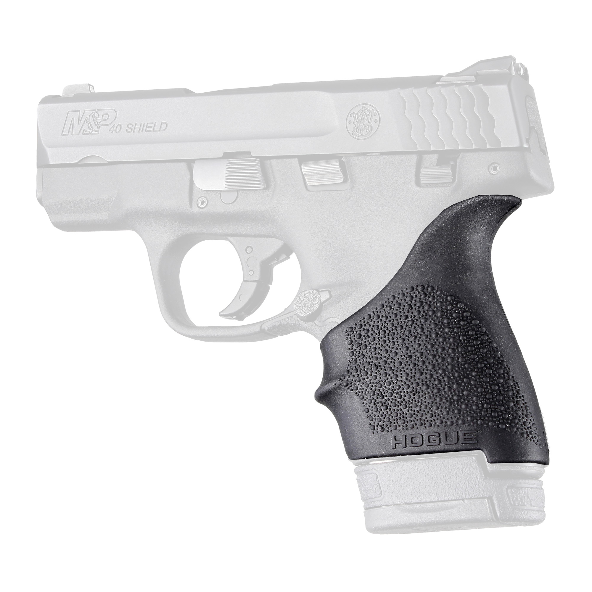 Hogue S&W M&P Shield 9mm & 40 / Ruger LC9, EC9 HandALL Beavertail Grip Sleeve – Black