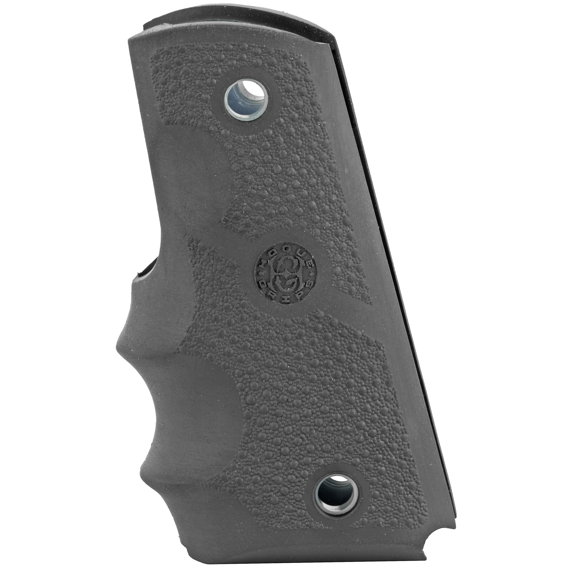 Hogue 1911 Officers Model Rubber Grip w/Finger Grooves – Black