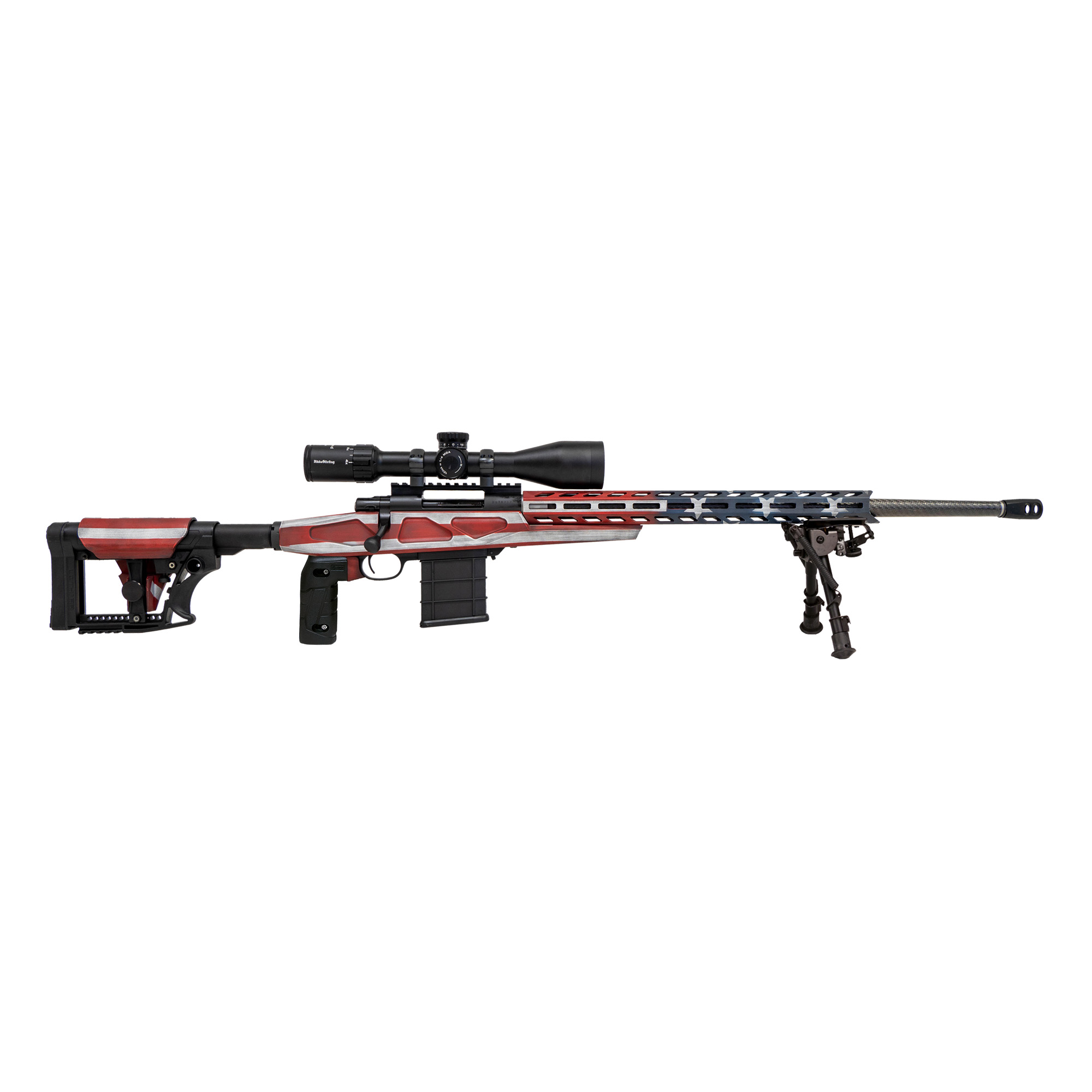 Howa 1500 APC Chassis Rifle 24″ 308 Winchester 10rd – Red, White, Blue