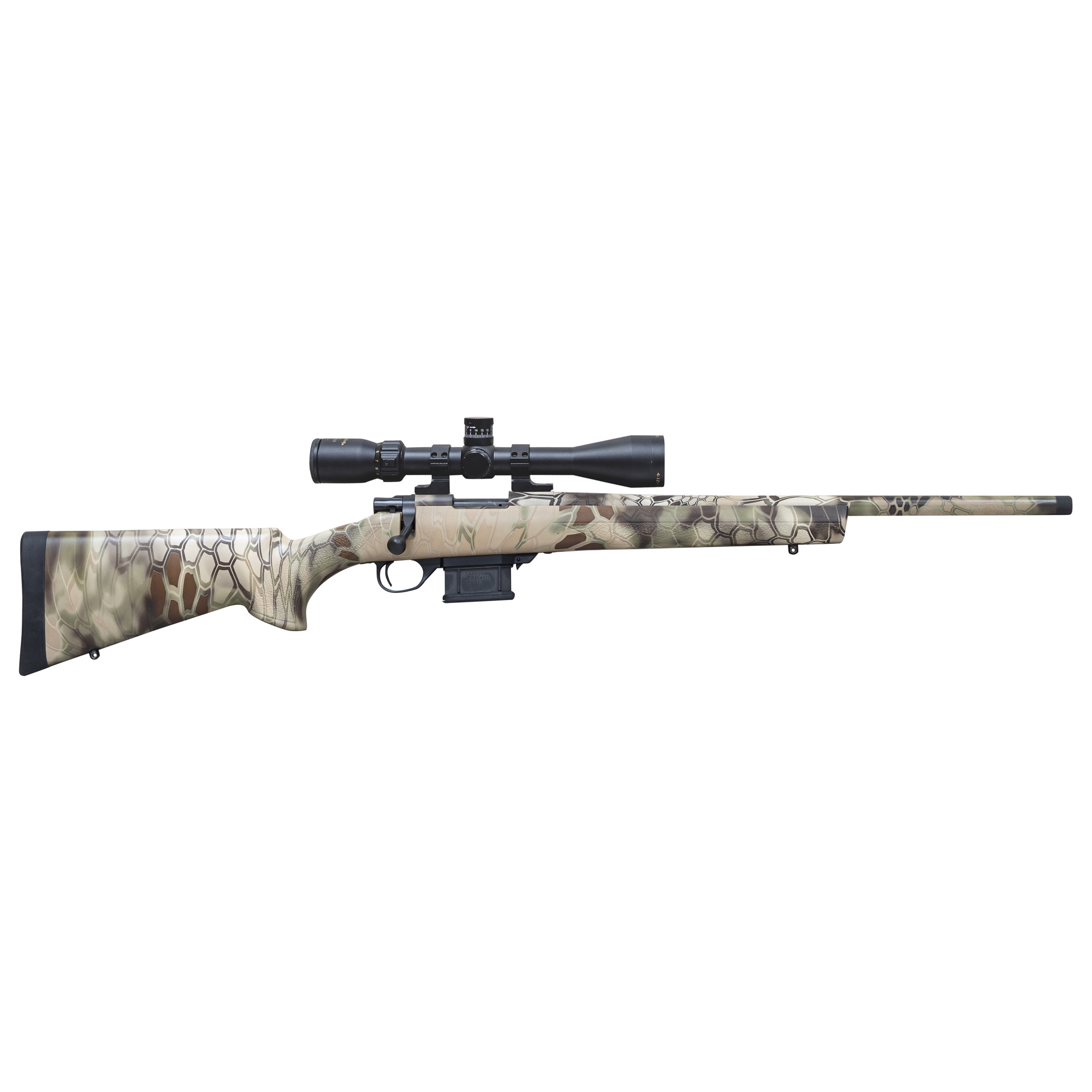 Howa Mini Action Full Camo Rifle 20″ 7.62×39 5rd – Kryptek Highlander