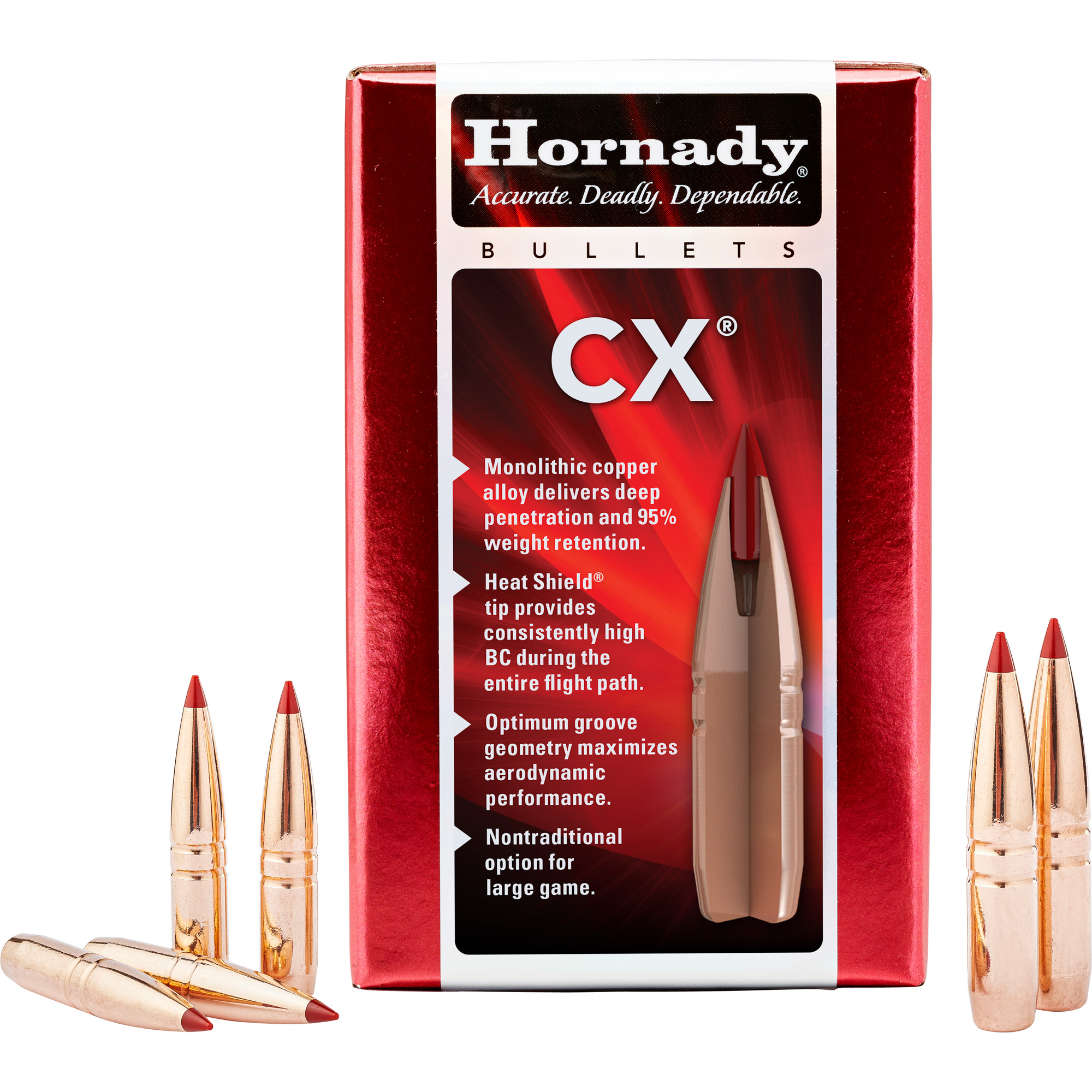 Hornady 6.5MM .264 120gr Copper Alloy CX – 50