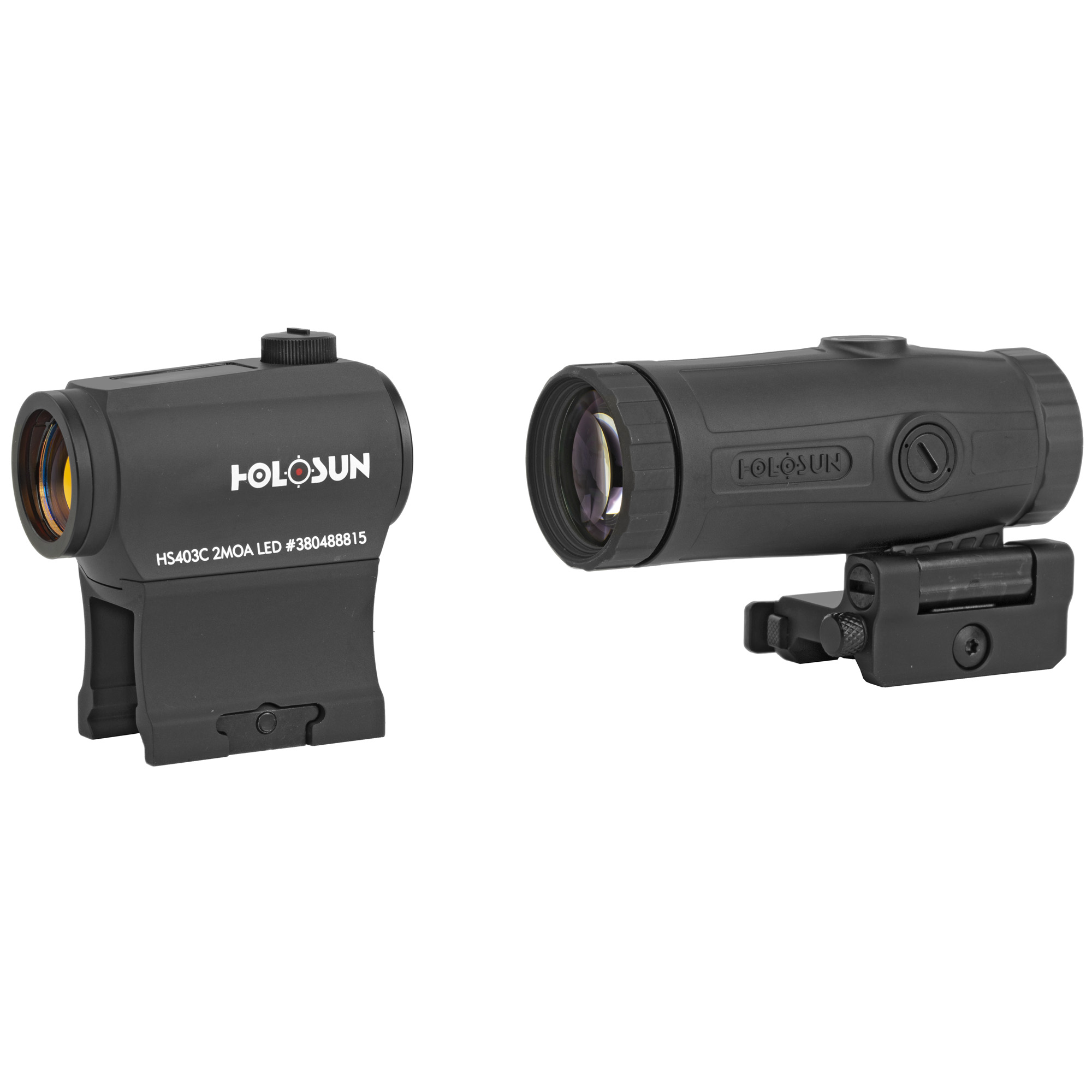 Holosun HS403B Red Dot Sight – 2 MOA + HM3X Red Dot – Black