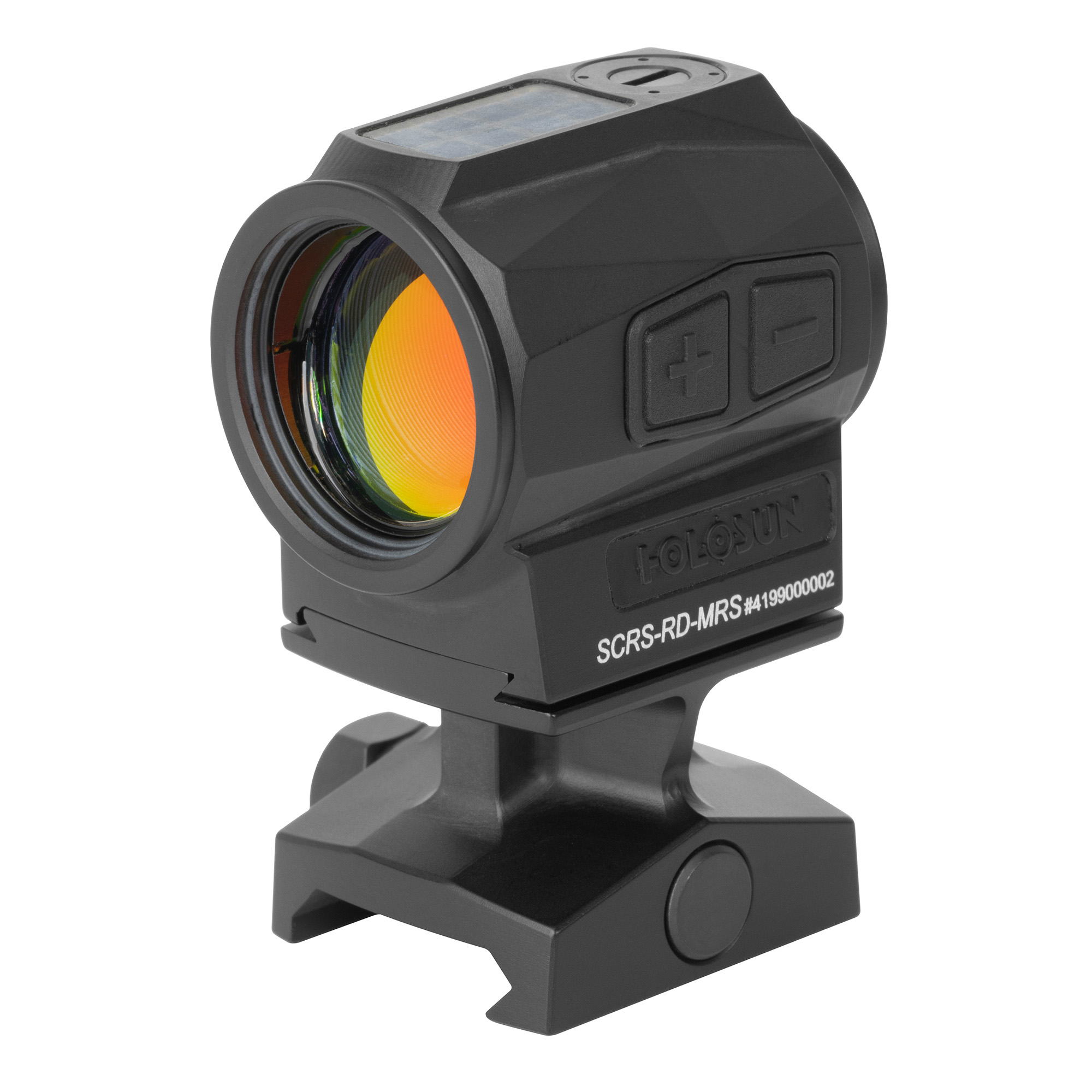 Holosun 509T Footprint SCRS Red Ring & 2 MOA Dot 1X Red Dot – Black