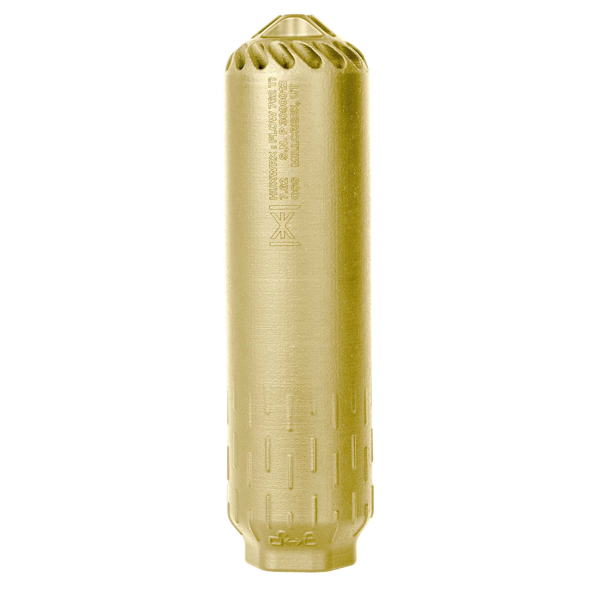 HUXWRX Flow Suppressor 7.62 NATO Titanium – Flat Dark Earth