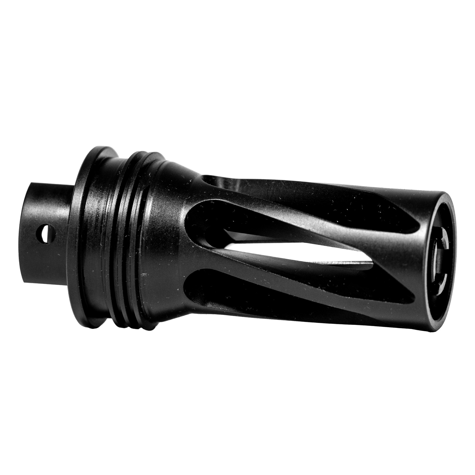 HUXWRX 1/2×28 Flash Hider Long 223 Remington – Black