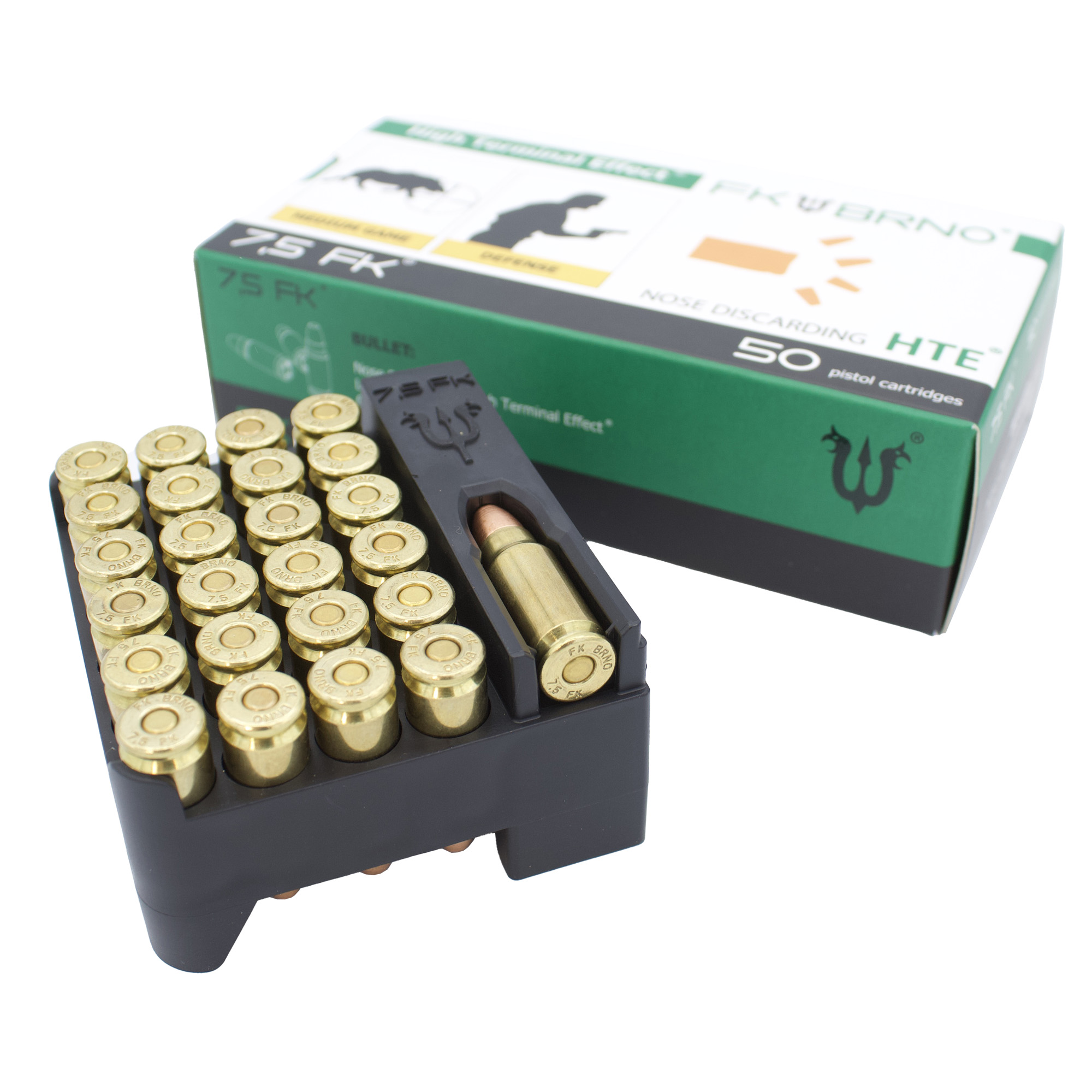 FK BRNO F9 Ammo 7.5 FK 100gr Full Metal Jacket – 50rd