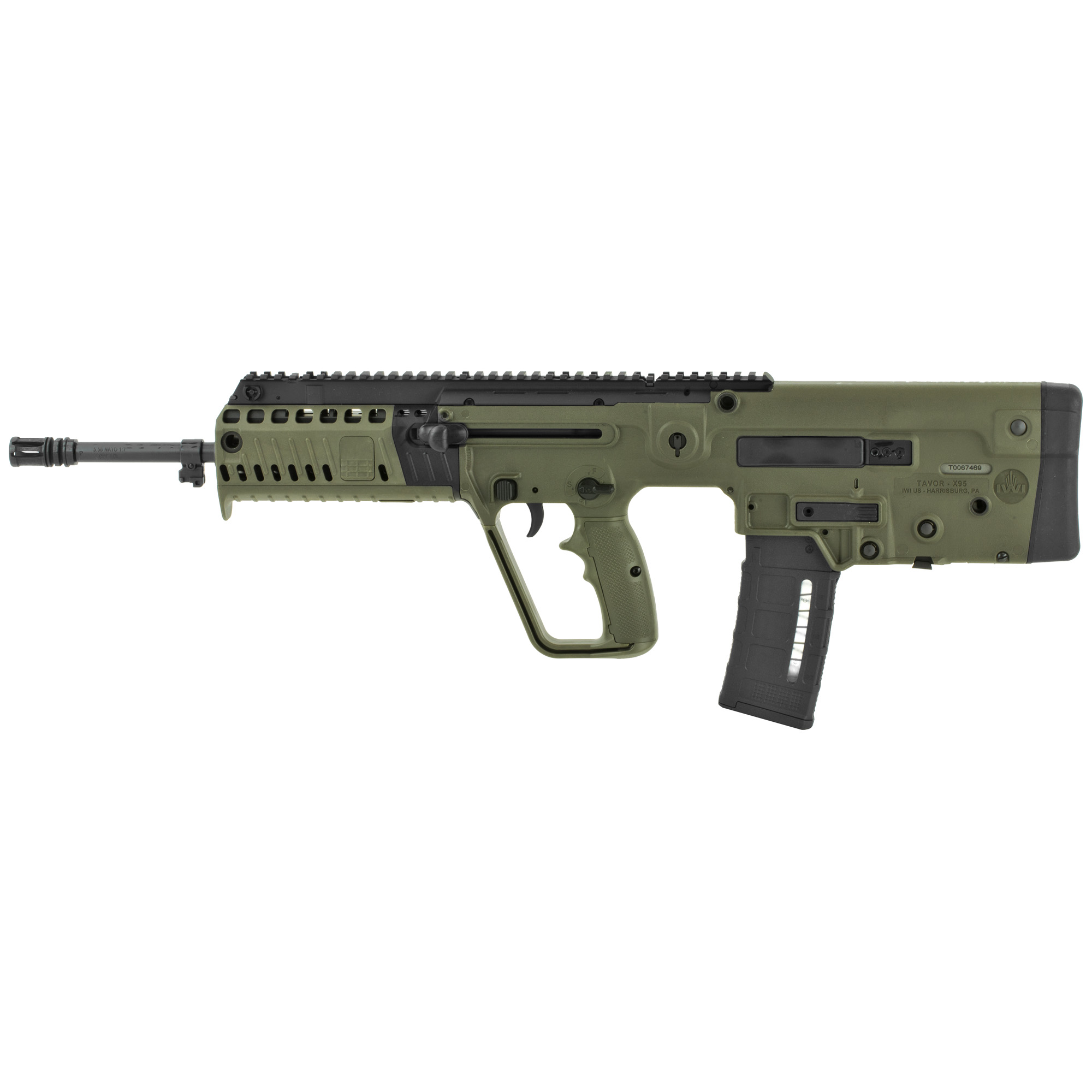 IWI Tavor X95 Bullpup 18″ 5.56 NATO 30rd Adjustable Sights – Olive Drab Green