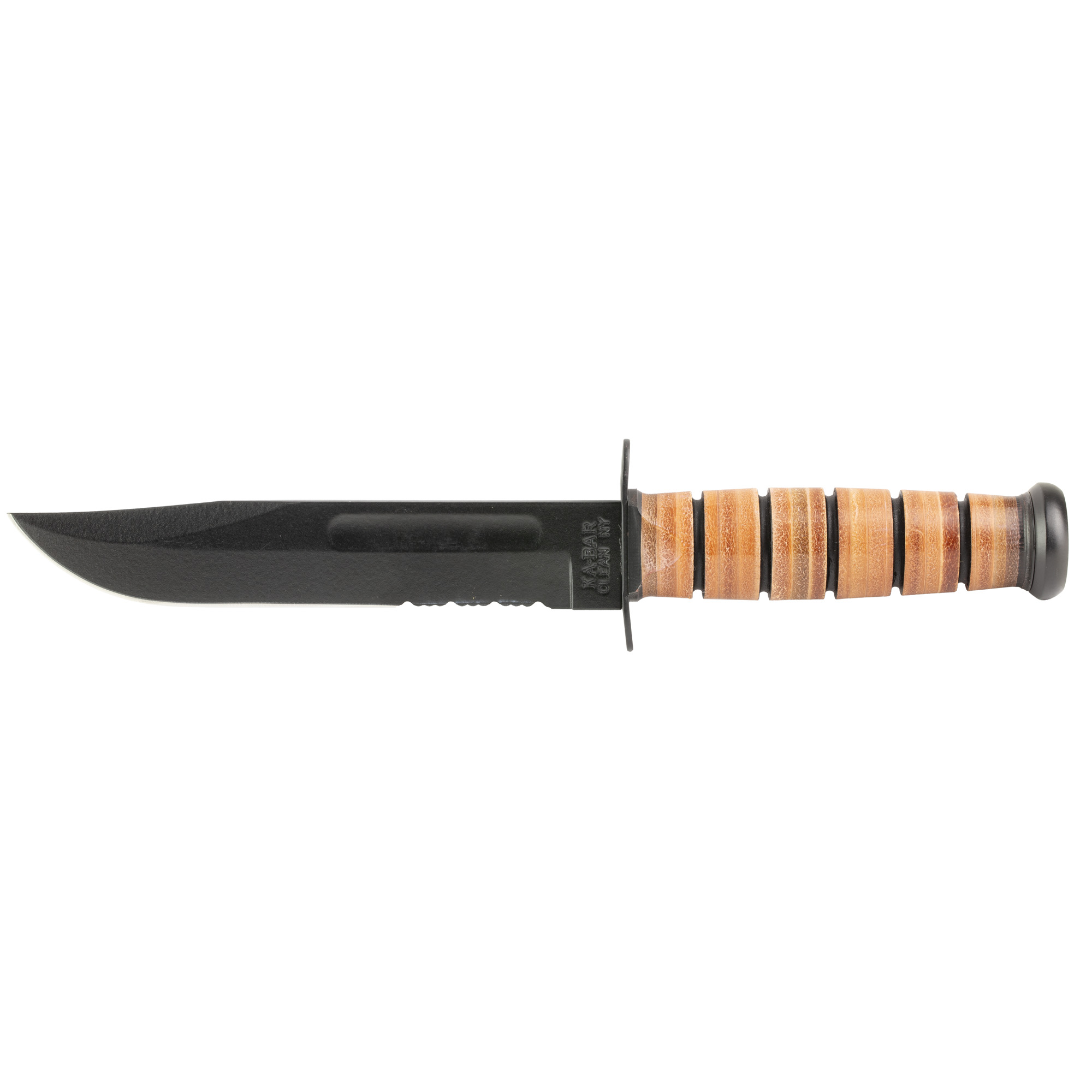 KA-BAR Knives Army 1095 Cro-Van Fixed Blade Knife 7″ – Black