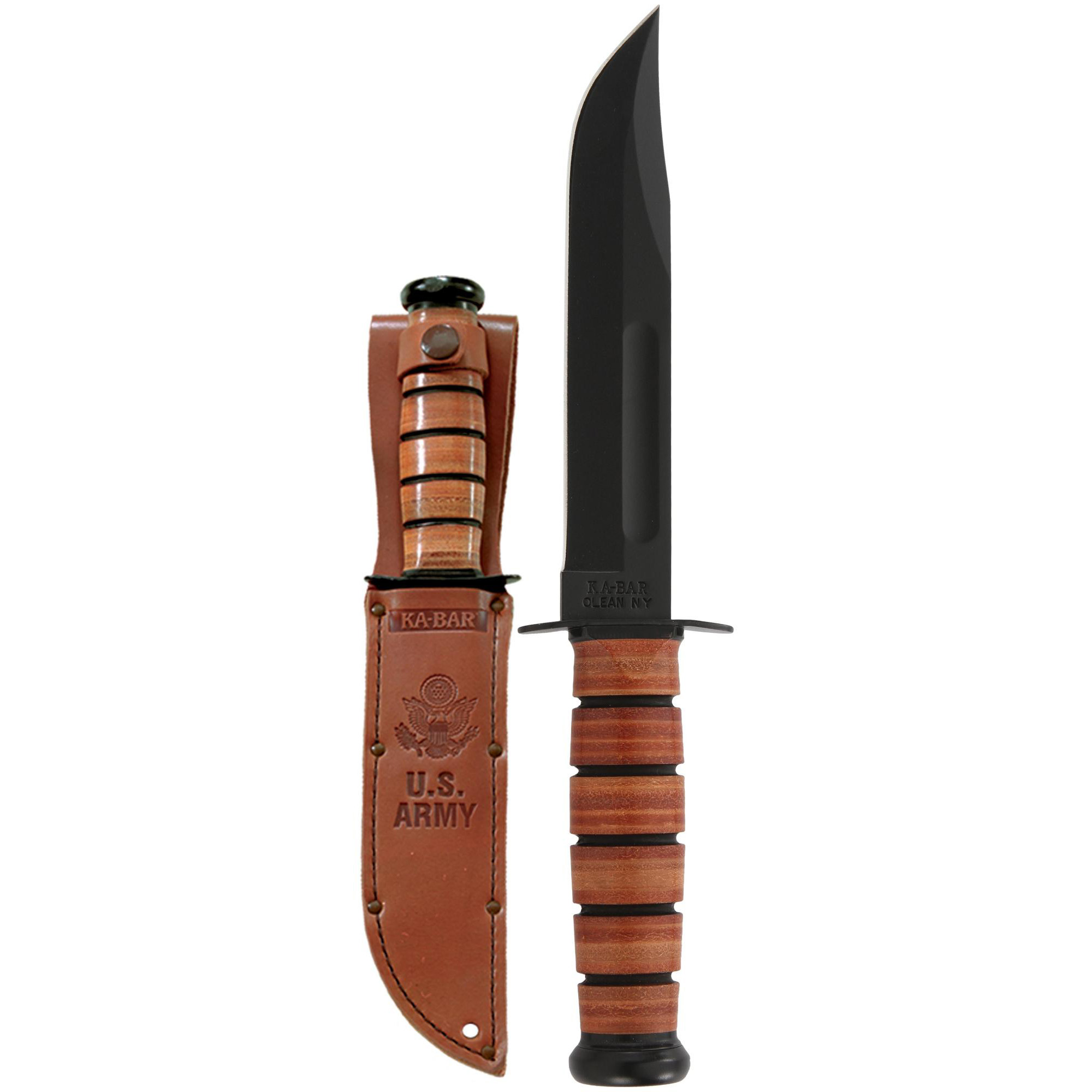 KA-BAR Knives Army 1095 Cro-Van Fixed Blade Knife 7″ – Black