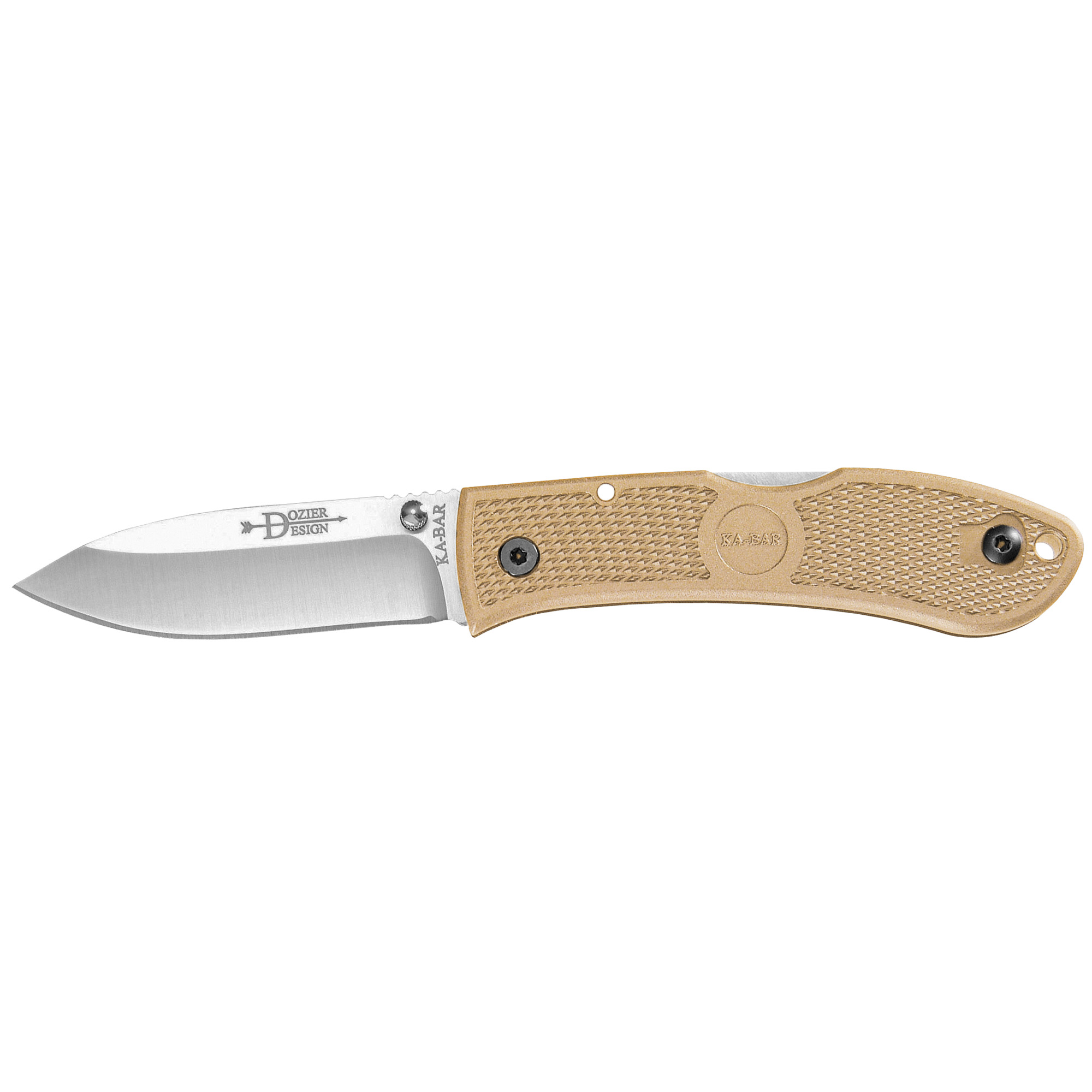 KA-BAR Knives Dozier Hunter AUS 8 Folding Knife 3″ – Black