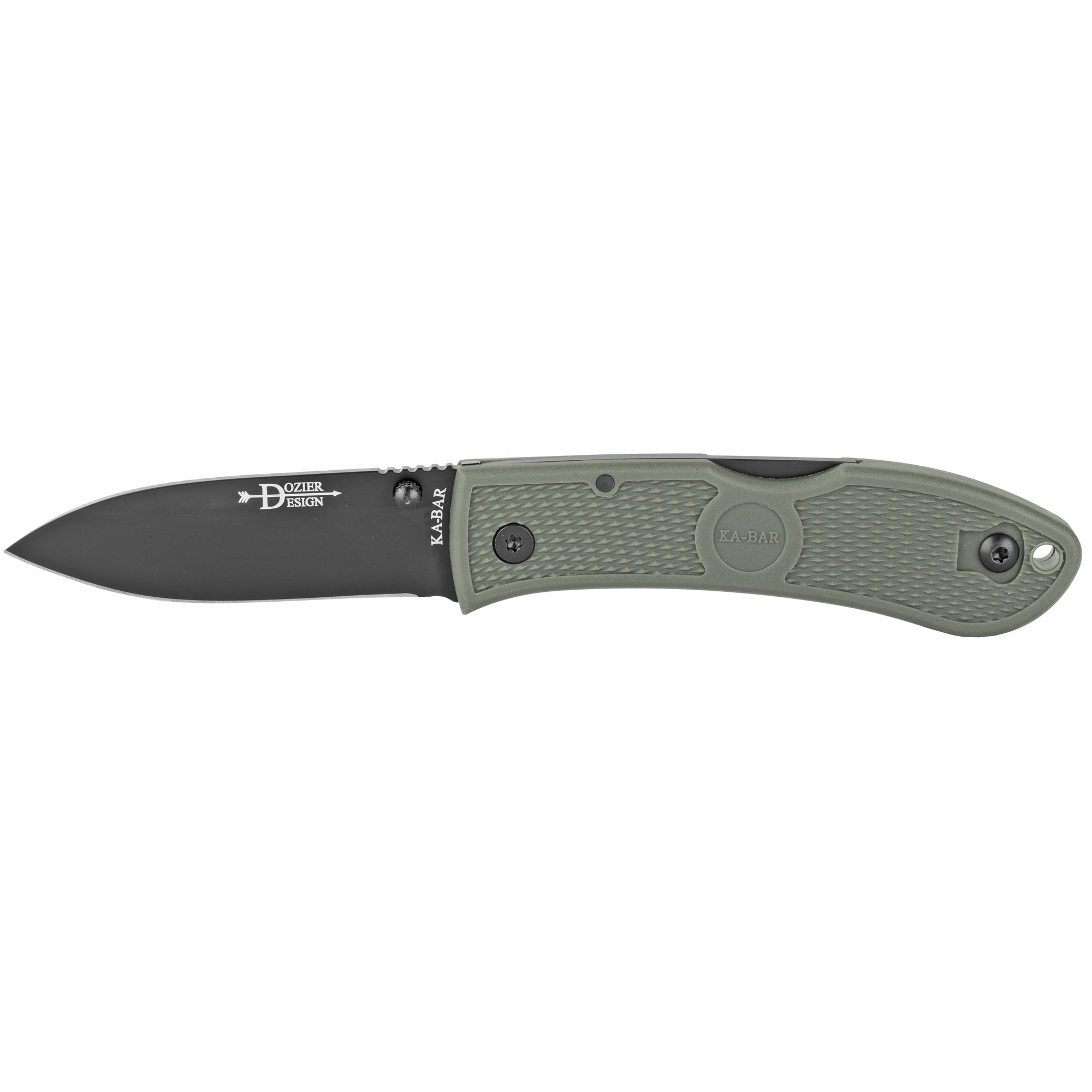 KA-BAR Knives Dozier Hunter AUS 8 Folding Knife 3″ – Black