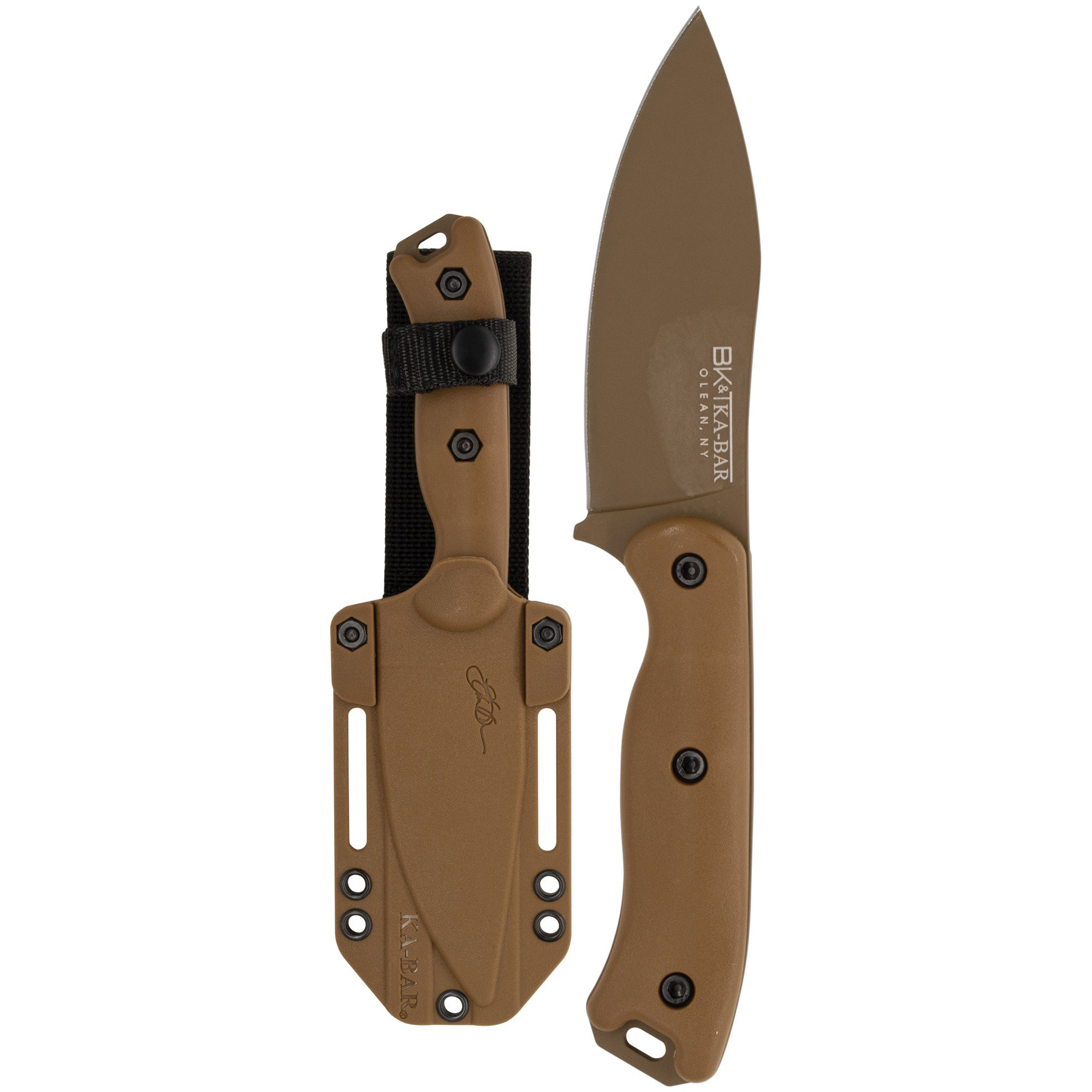 KA-BAR Knives Becker Nessmuk 1095 Cro-Van 4.312″ – Coyote