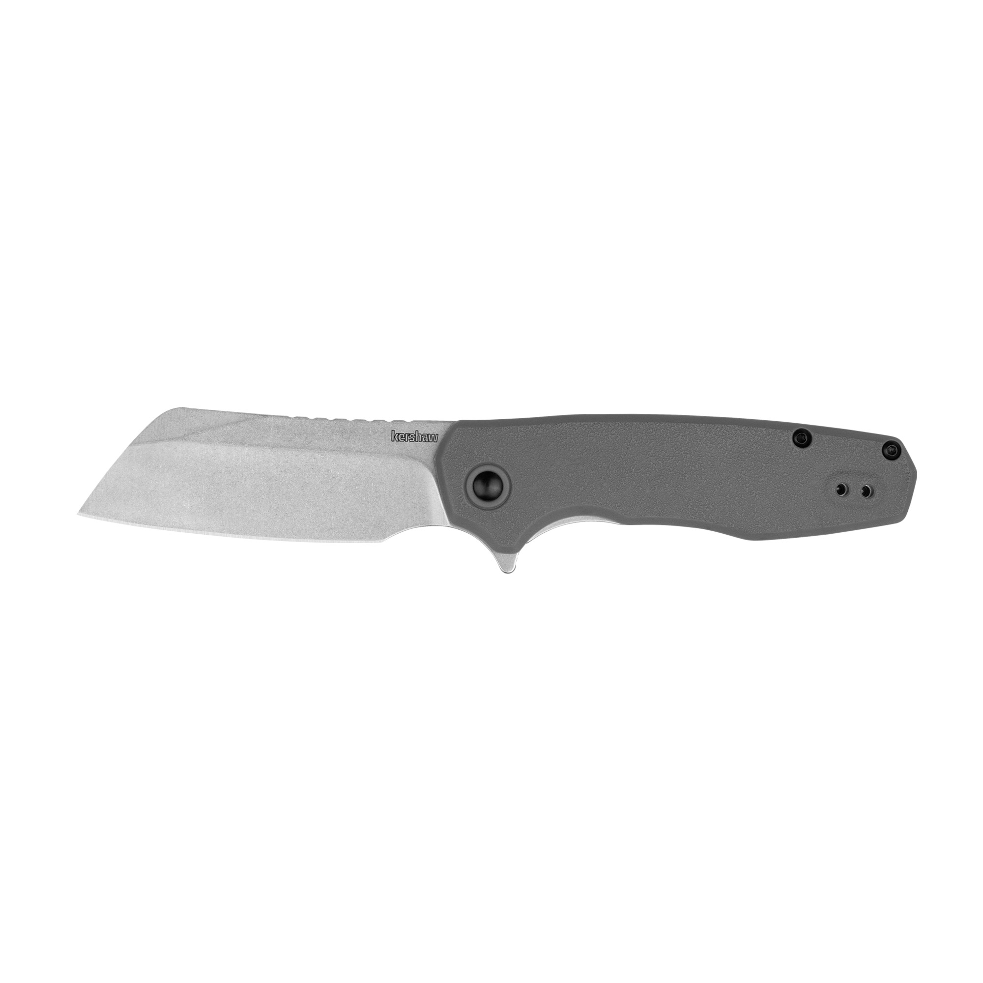 Kershaw WHARF Fiberglass Reinforced Nylon 8Cr13MoV Folding Knife/Assisted 2.8″ – Silver