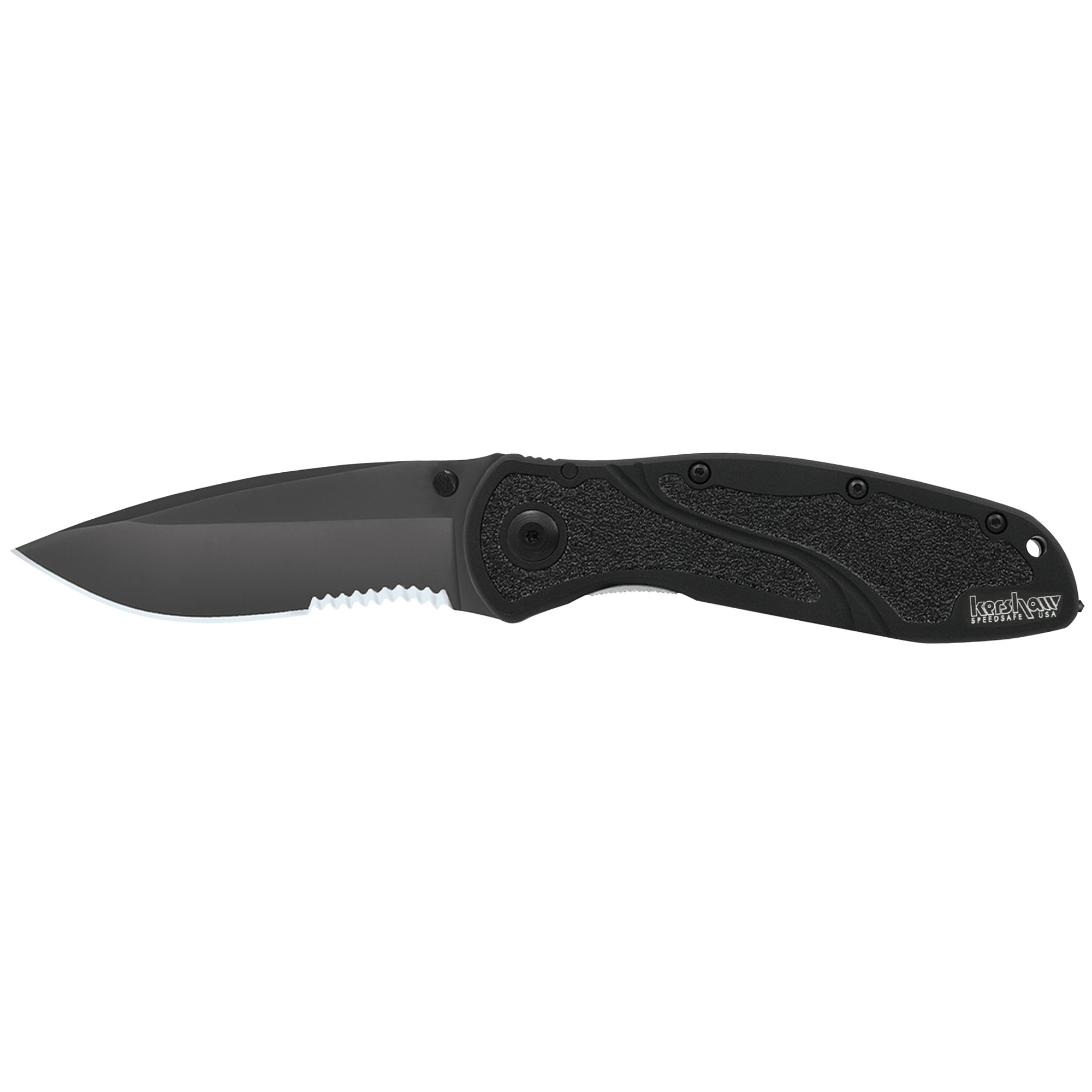 Kershaw Blur Glassbreaker 14C28N Folding Knife/Assisted 3.4″ – Black