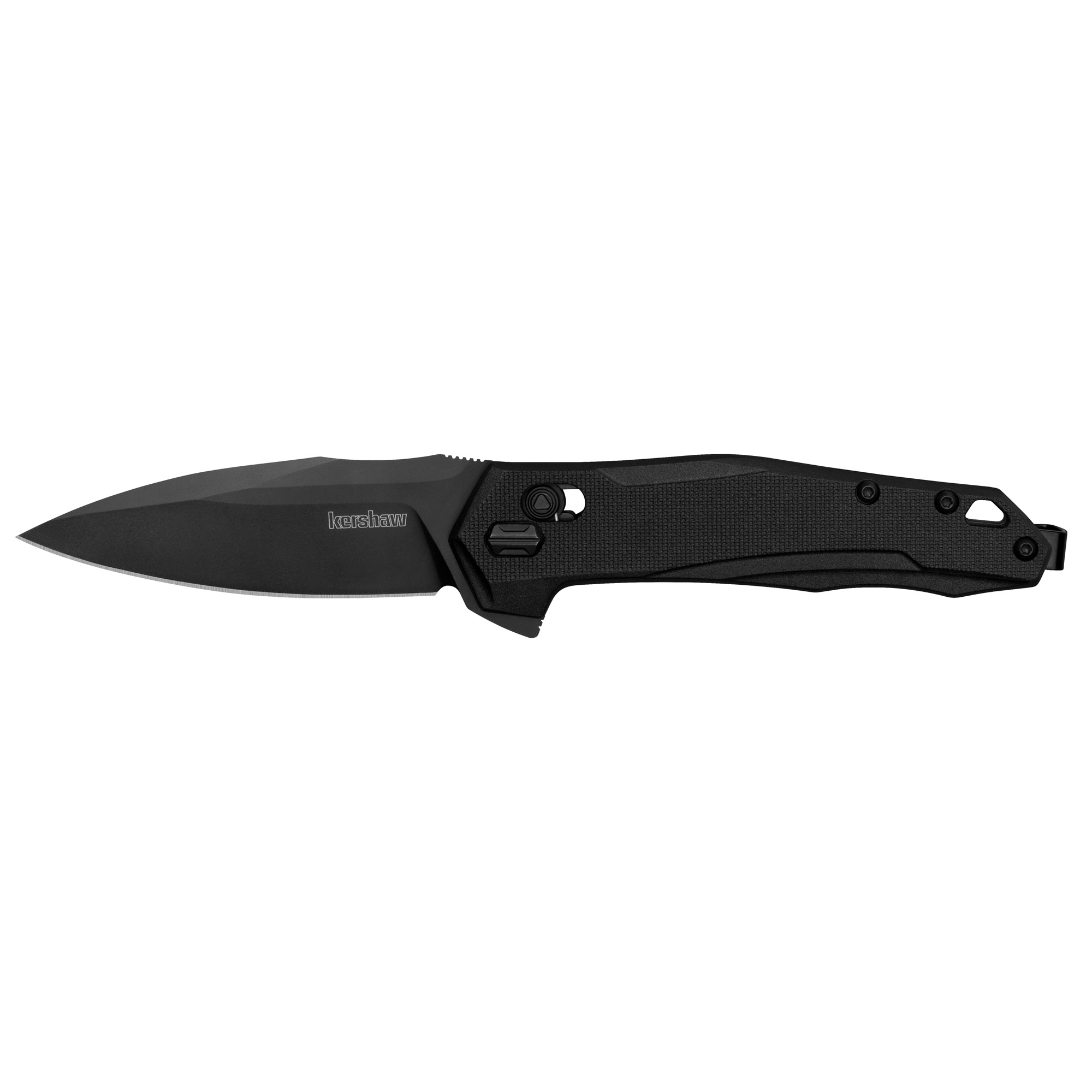 Kershaw Monitor Glass Reinforced Nylon D2 Folding Knife/Assisted 3″ – Black