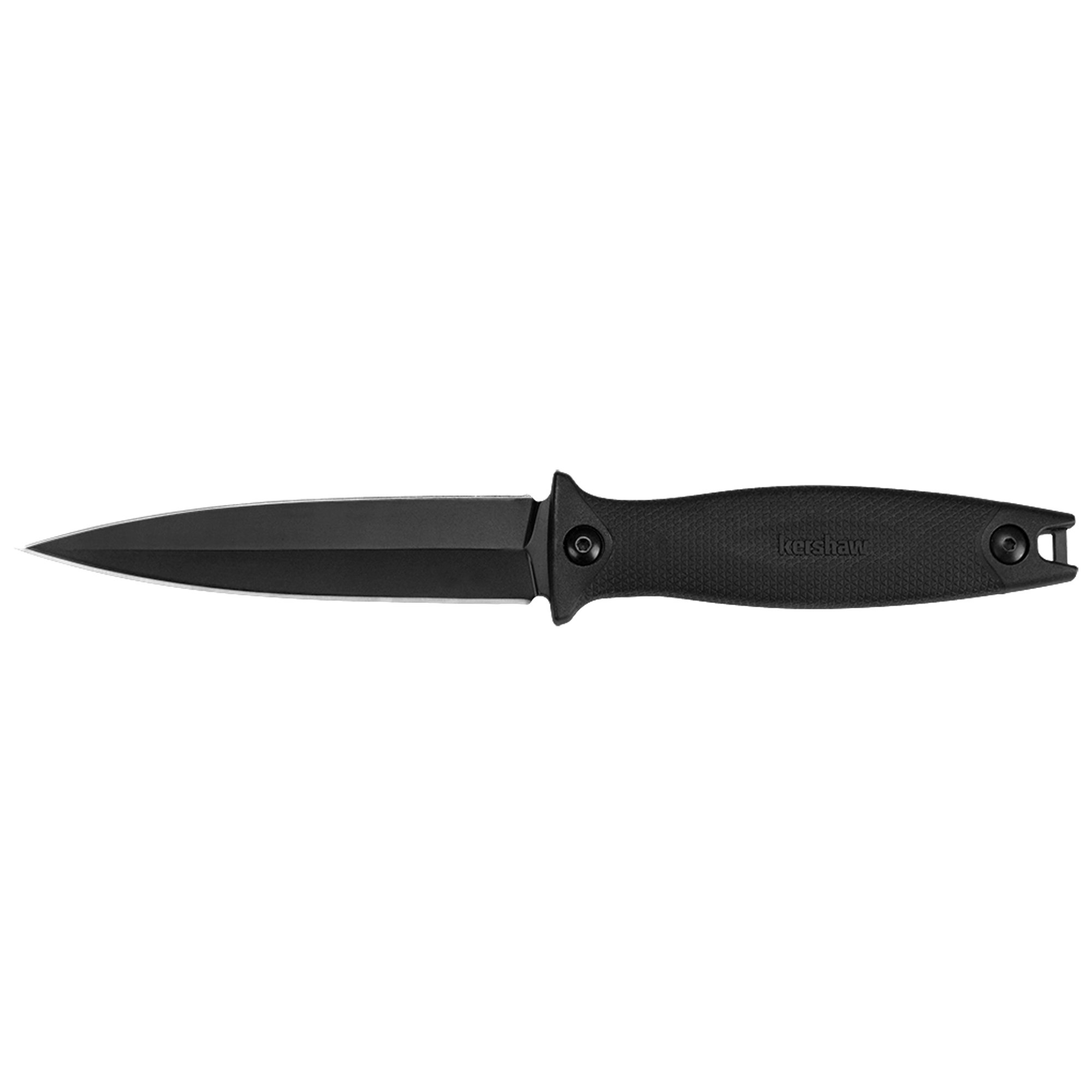 Kershaw SECRET AGENT 8Cr13MoV Fixed Blade Knife 4.4″ – Black