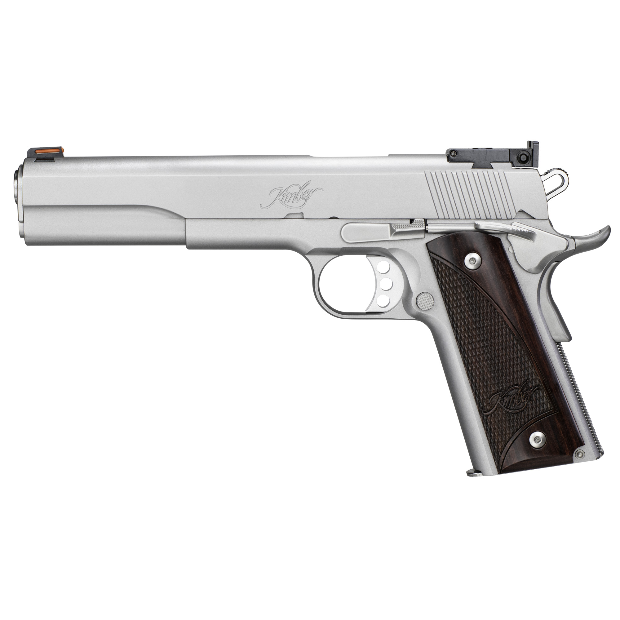 Kimber Stainless Target 1911 6″ 45 ACP 7rd Fiber Optic – Silver