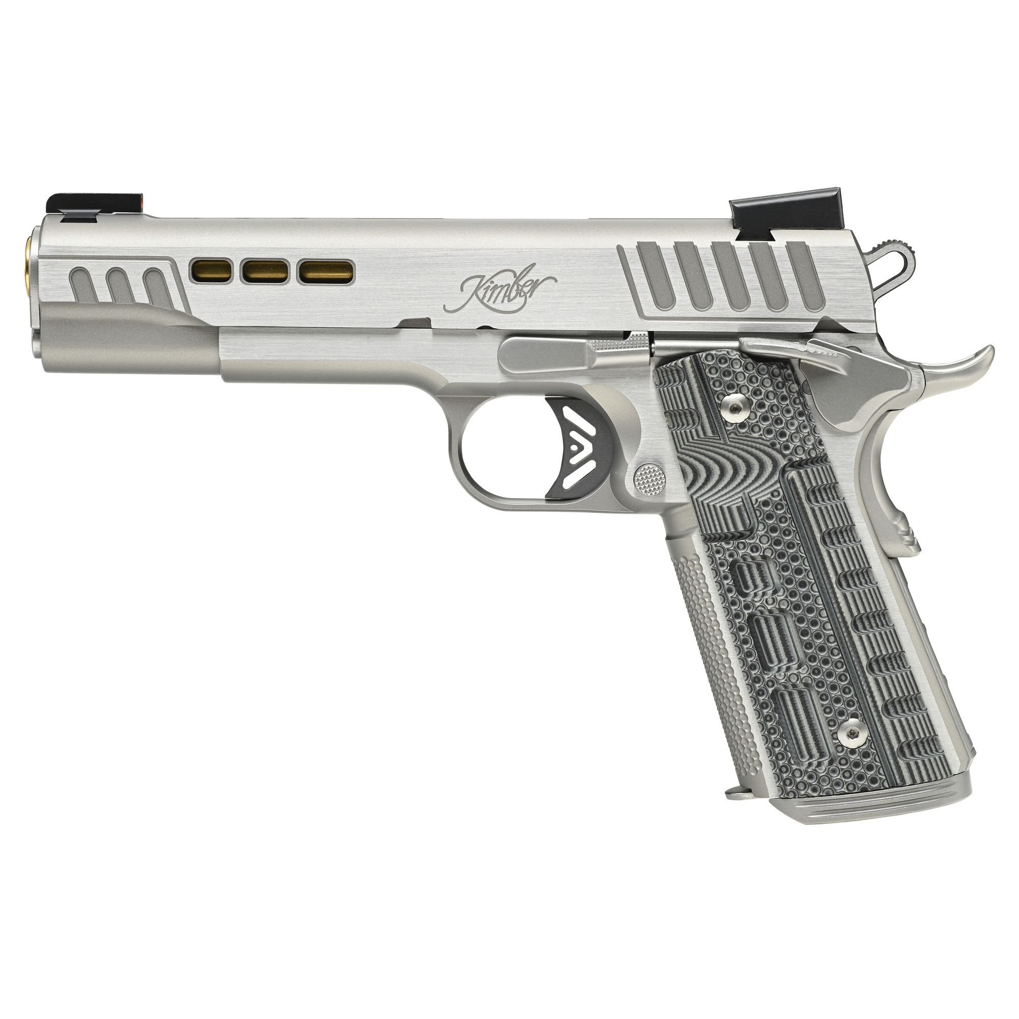 Kimber RAPIDE DAWN 1911 5″ 9mm 9rd TRUGLO TFX Tritium/Fiber-Optic Day/Night – Silver