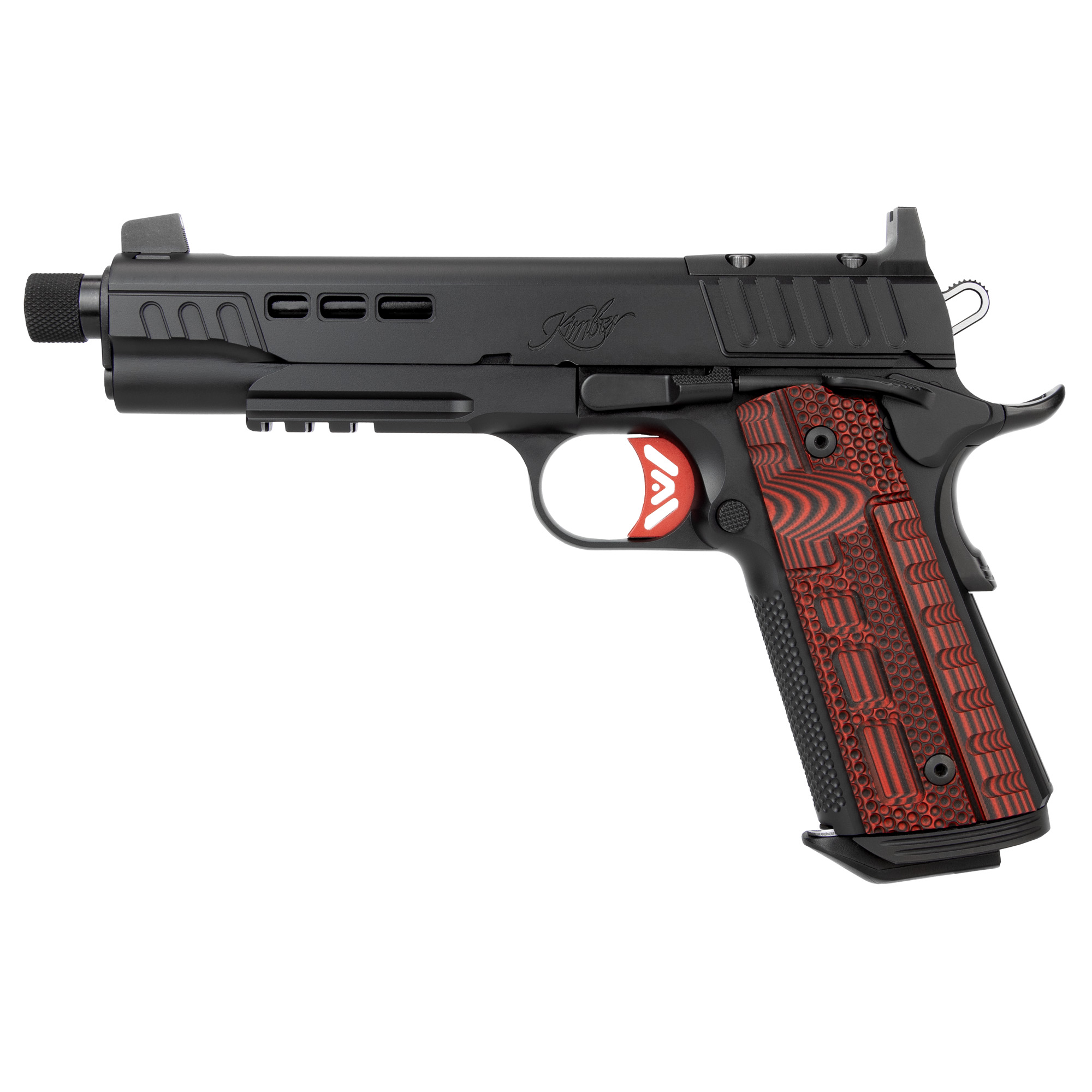 Kimber Rapide Heat 1911 5.5″ 45 ACP 8rd Optics Ready – Black, Red