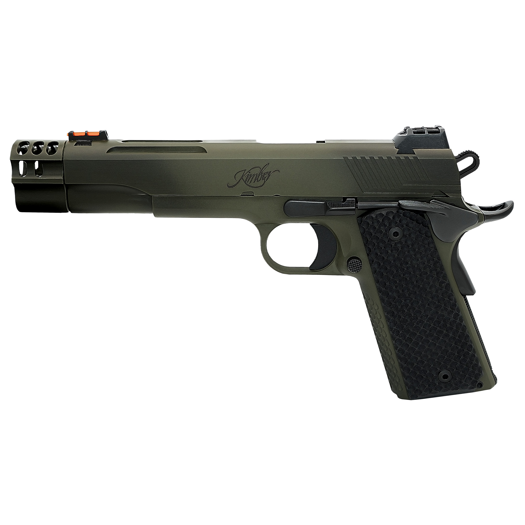 Kimber Rampart 1911 5″ 9mm 9rd Fiber Optic – Olive Drab Green