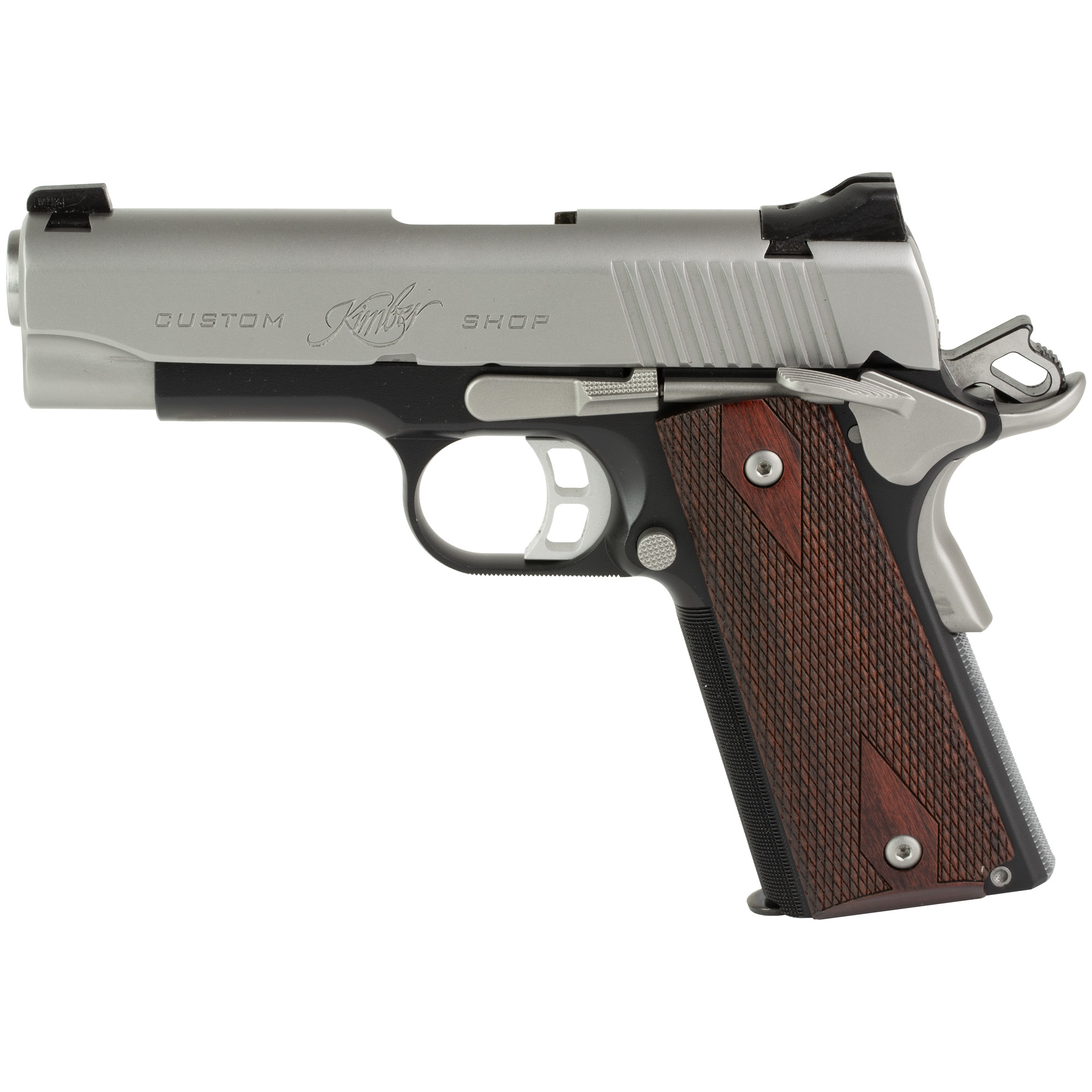 Kimber Pro CDP II 1911 4″ 45 ACP 7rd Tritium Night Sights – Black, Silver