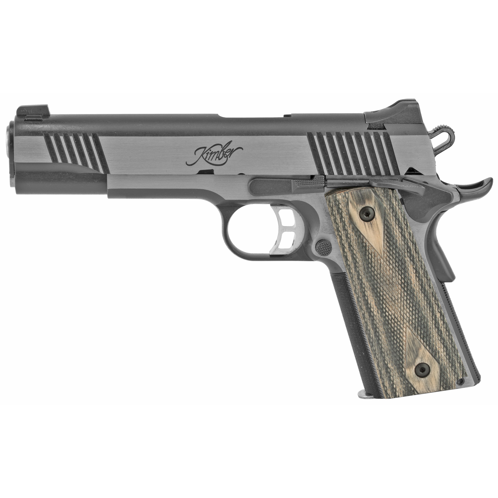 Kimber Eclipse Custom II Cali 1911 5″ 10mm 8rd Tritium Night Sights – Silver