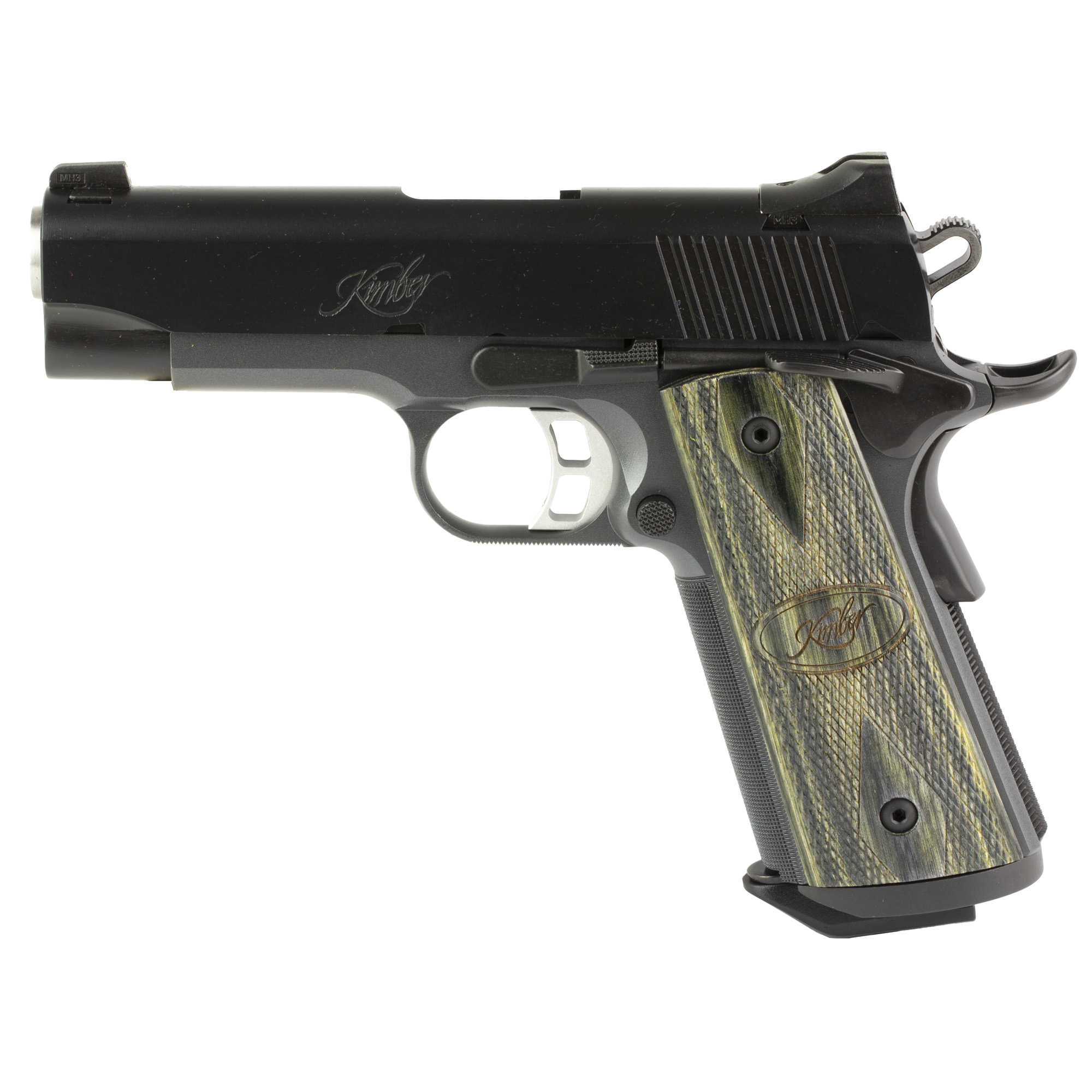 Kimber Tactical Pro II 1911 4″ 45 ACP 7rd Tritium Night Sights – Black, Gray