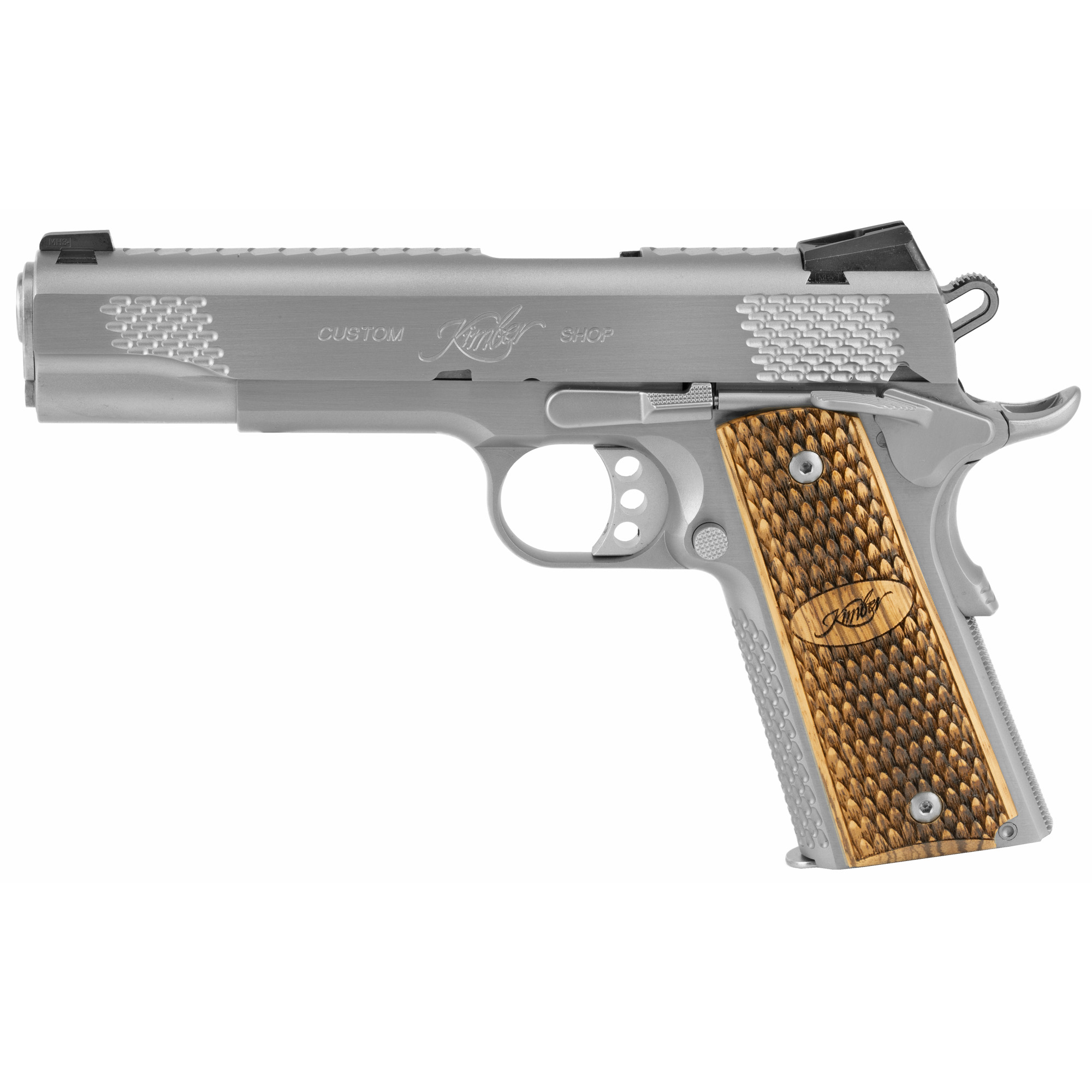 Kimber Raptor II Cali 1911 5″ 45 ACP 8rd Tritium Night Sights – Silver