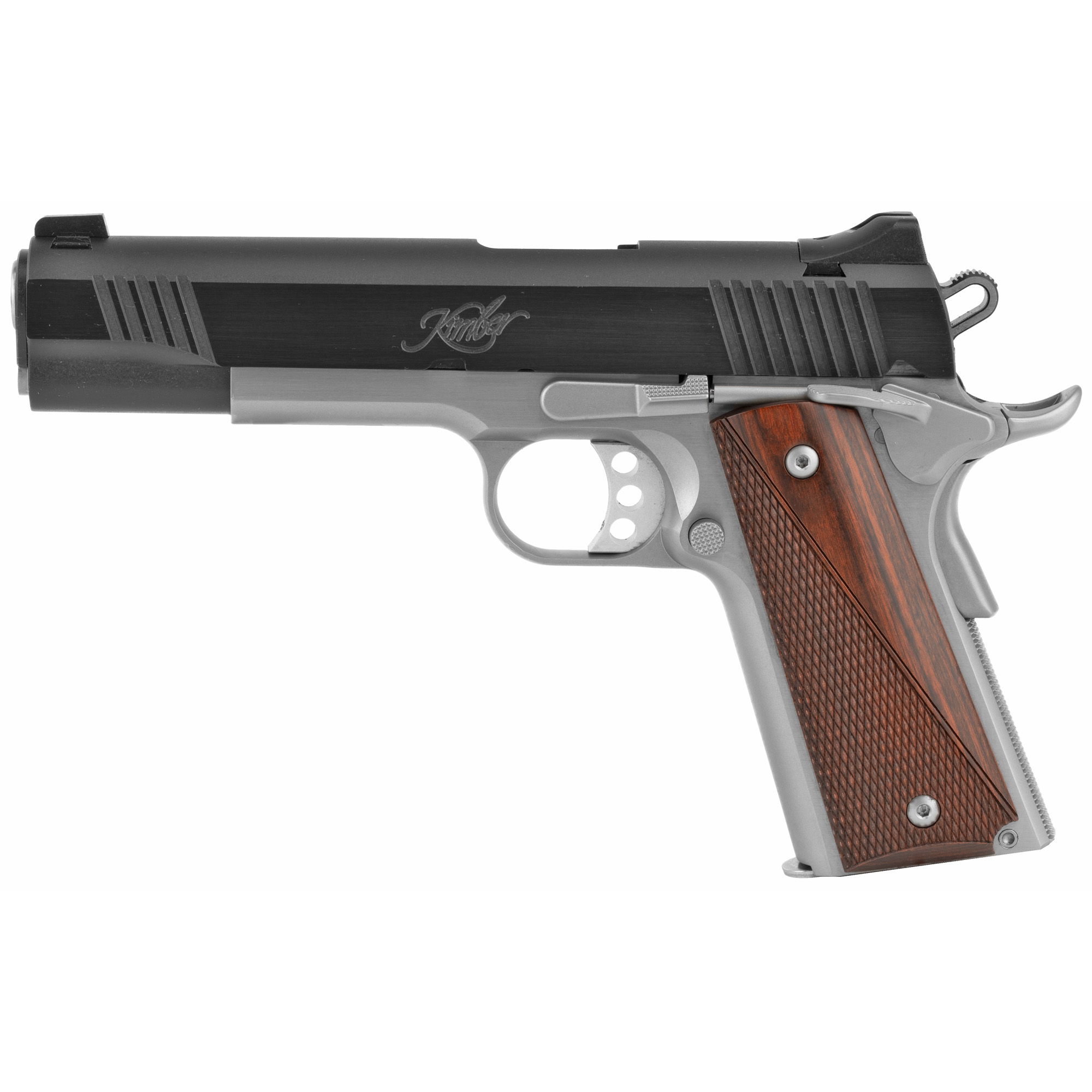 Kimber Custom II Two-Tone 1911 5″ 45 ACP 7rd White Dot Sights – Black, Silver