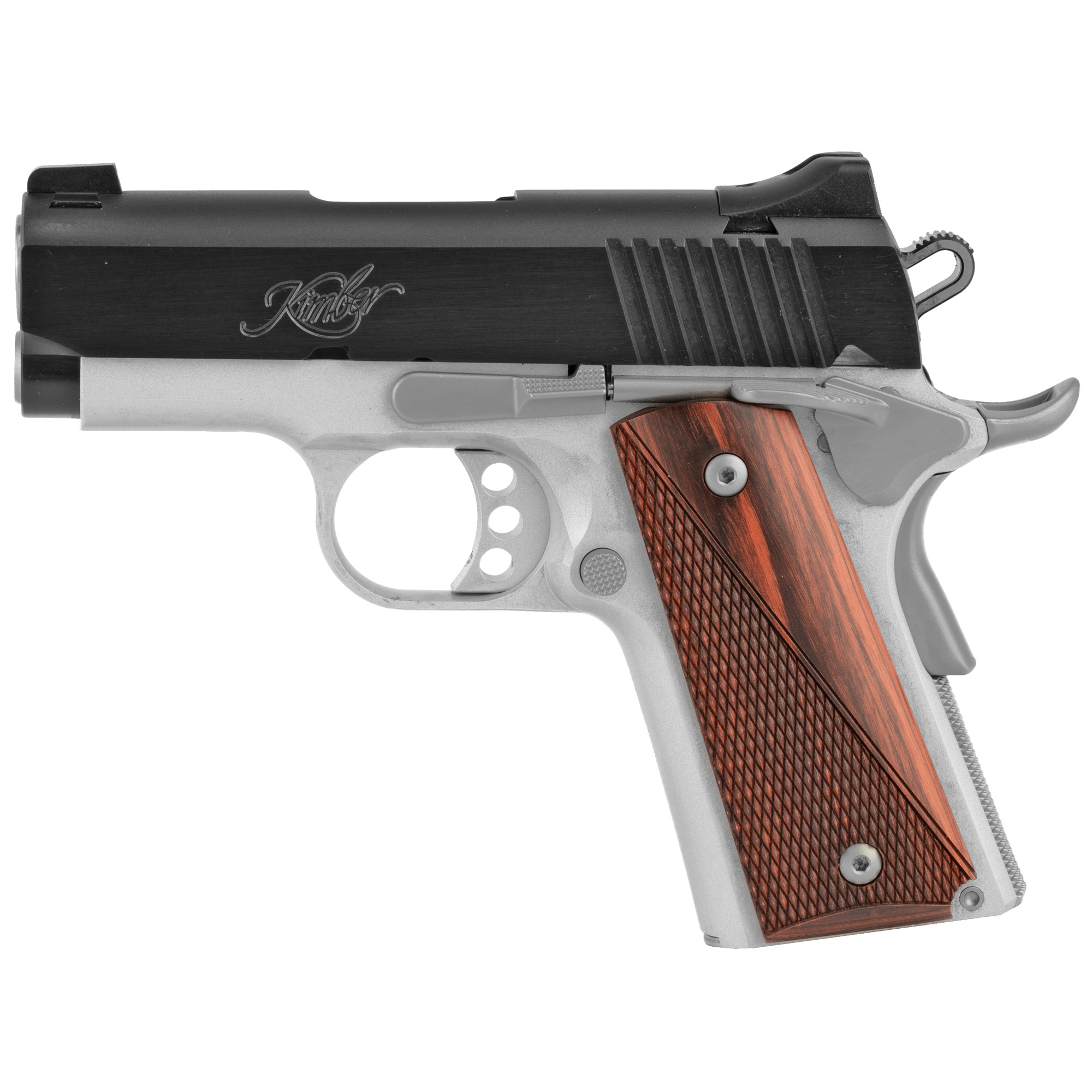 Kimber Ultra Carry II Two-Tone 1911 3″ 45 ACP 7rd White Dot Sights – Silver