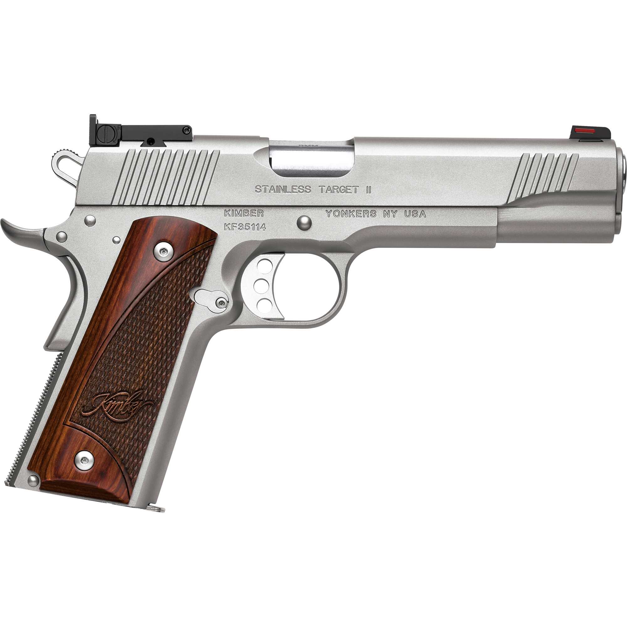 Kimber Stainless Target 1911 5″ 45 ACP 7rd Adjustable Rear Sight – Silver