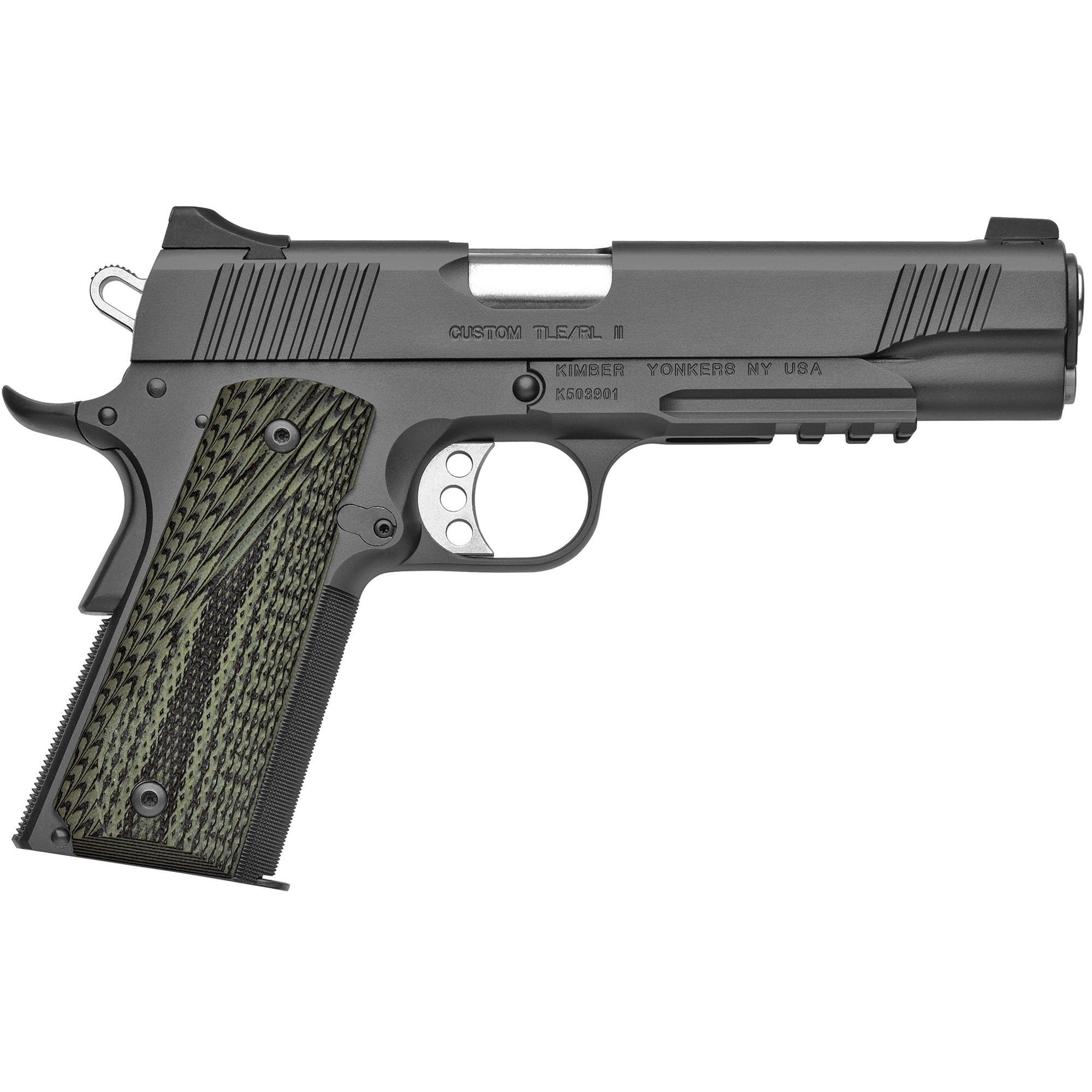 Kimber Custom TLE/RL II 1911 5″ 45 ACP 7rd Tritium Night Sights – Black