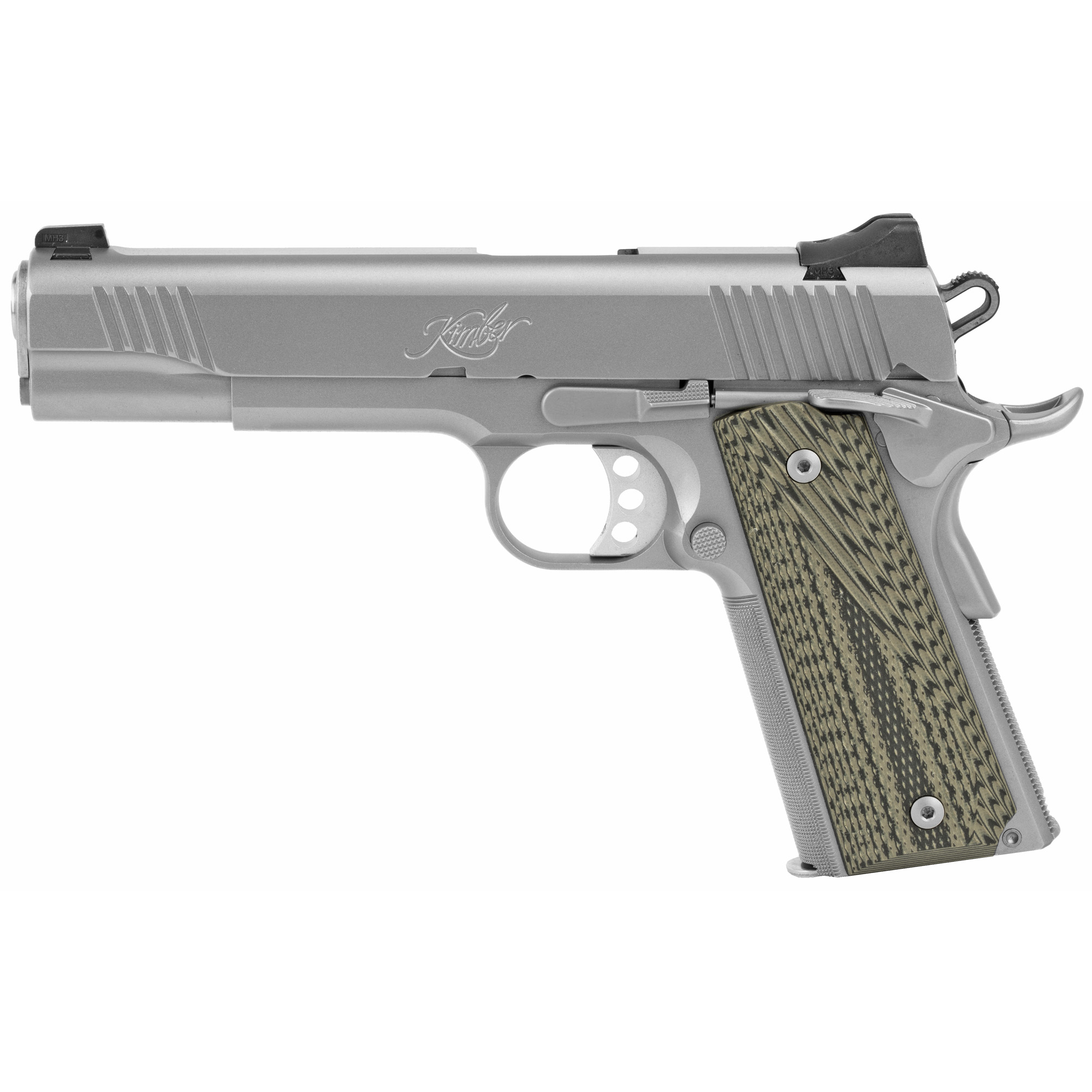 Kimber Stainless TLE II 1911 5″ 45 ACP 8rd Tritium Night Sights – Silver