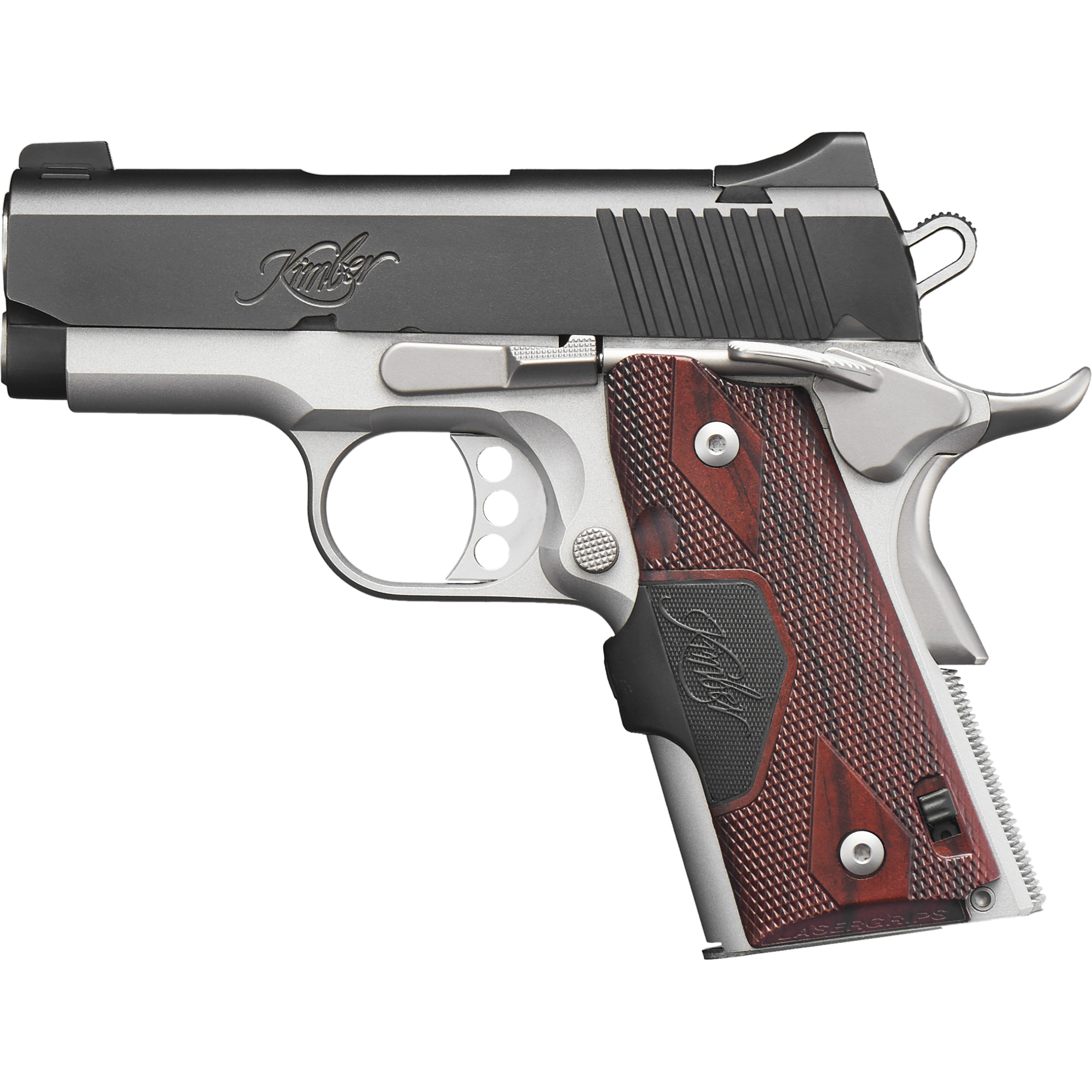 Kimber Ultra Carry II 1911 3″ 45 ACP 7rd Black Ramp – Black, Silver