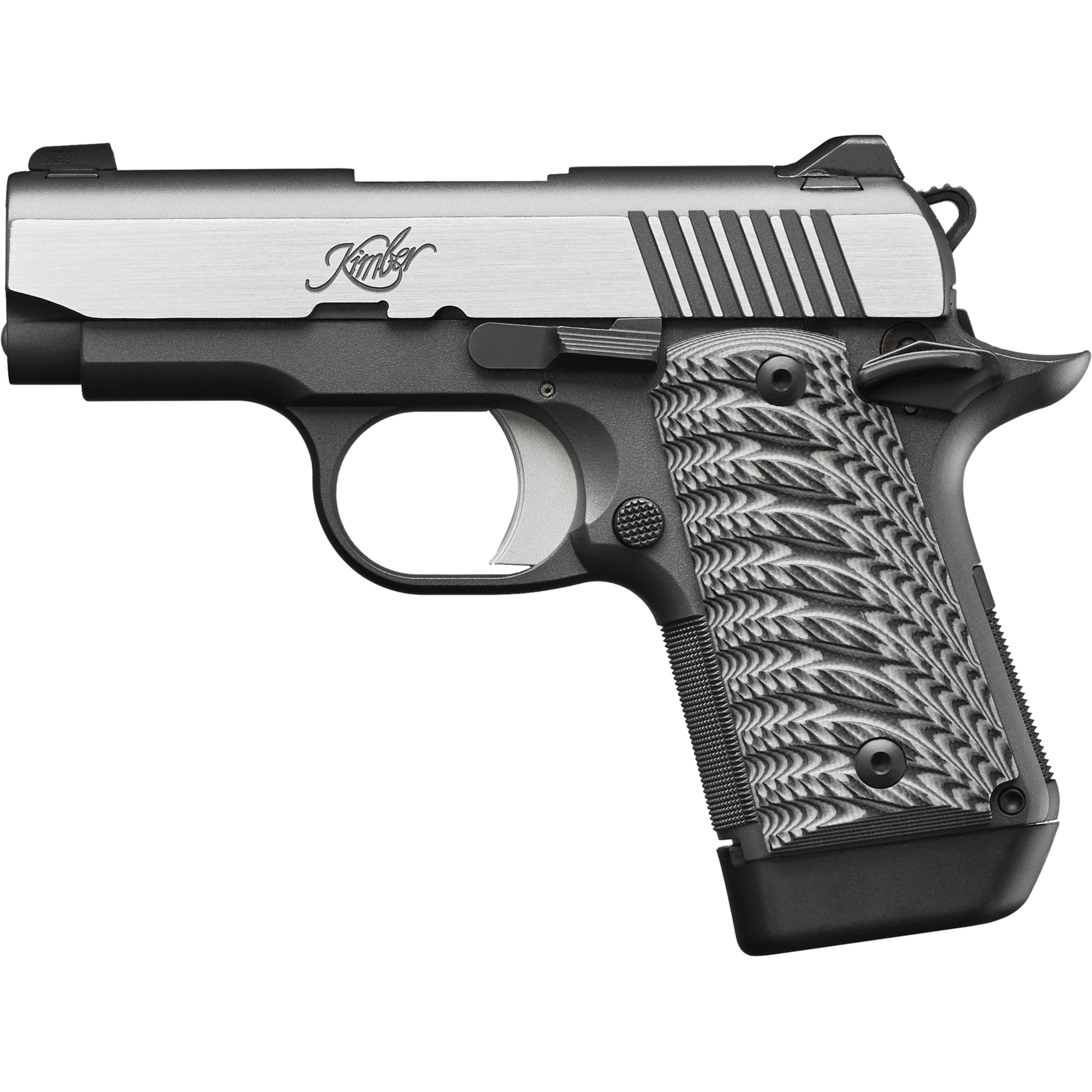 Kimber Micro 9 Eclipse Single Action 3.15″ 9mm 7rd TRUGLO TFX Tritium/Fiber-Optic Day/Night – Black, Silver