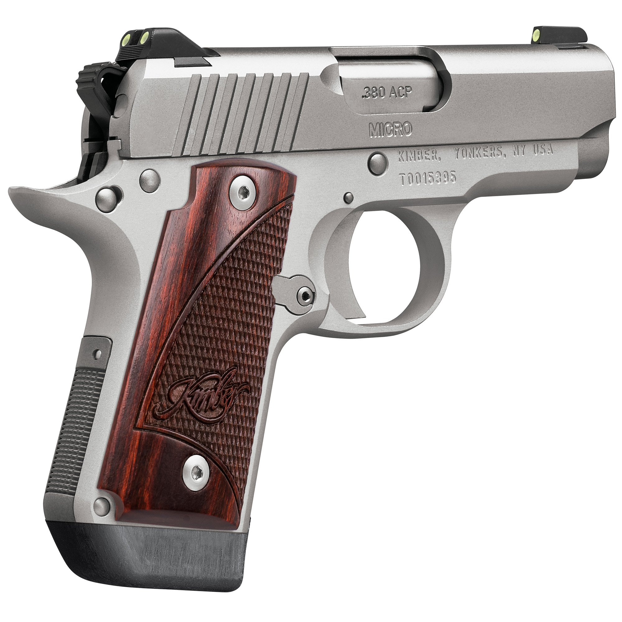 Kimber MICRO380 Single Action 2.75″ 380 ACP 7rd Tritium Night Sights – Silver