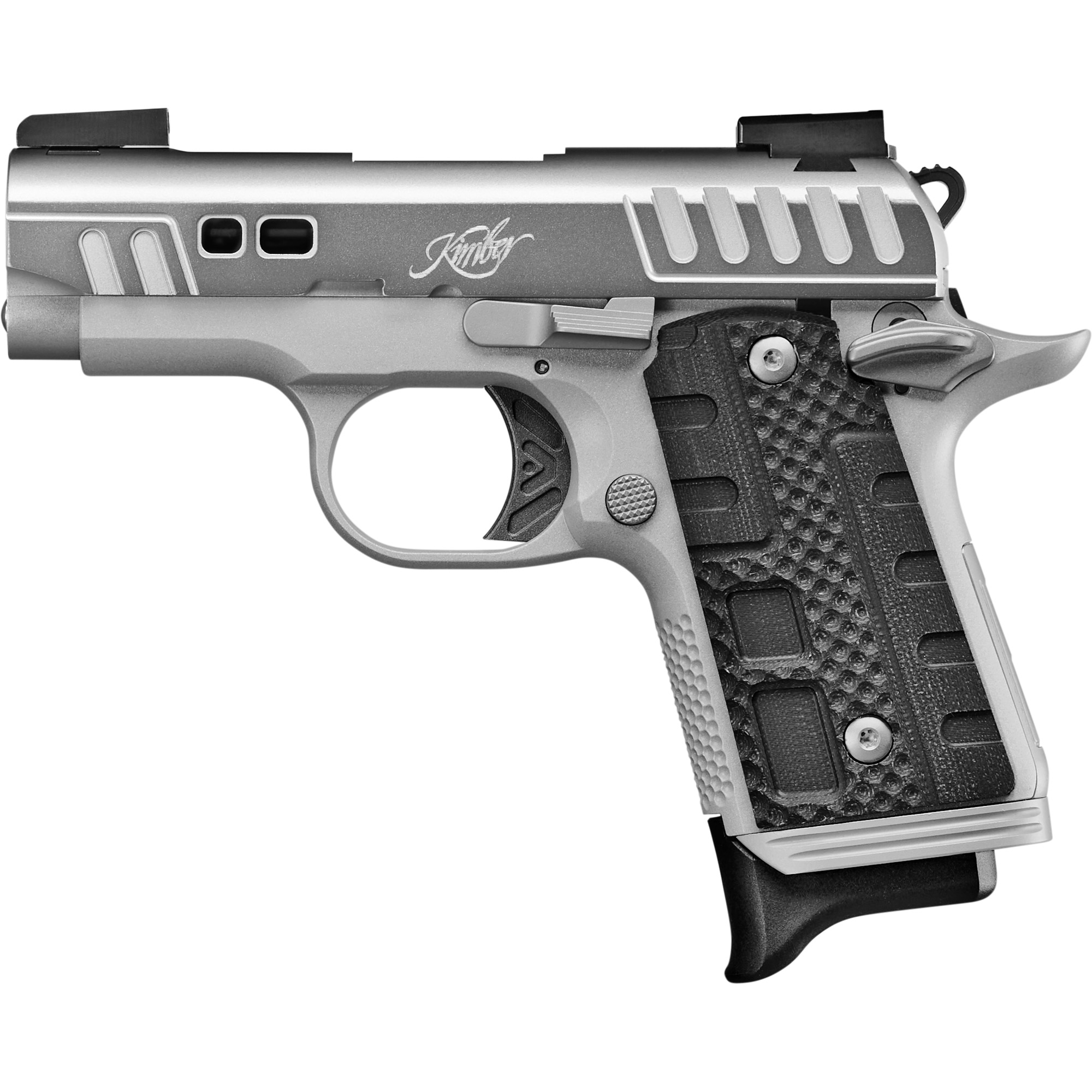 Kimber Micro 9 Rapide Single Action 3.15″ 9mm 7rd TRUGLO TFX Tritium/Fiber-Optic Day/Night – Silver