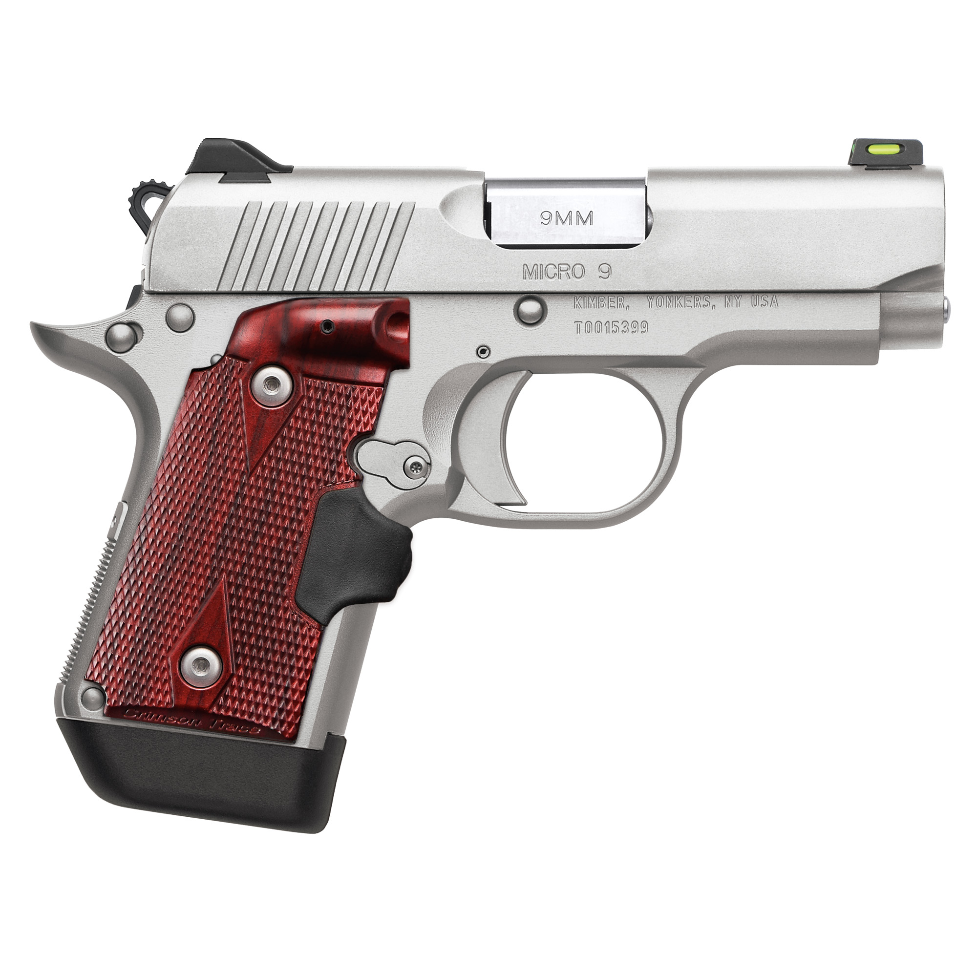 Kimber Micro 9 1911 3.15″ 9mm 7rd Fiber Optic – Silver