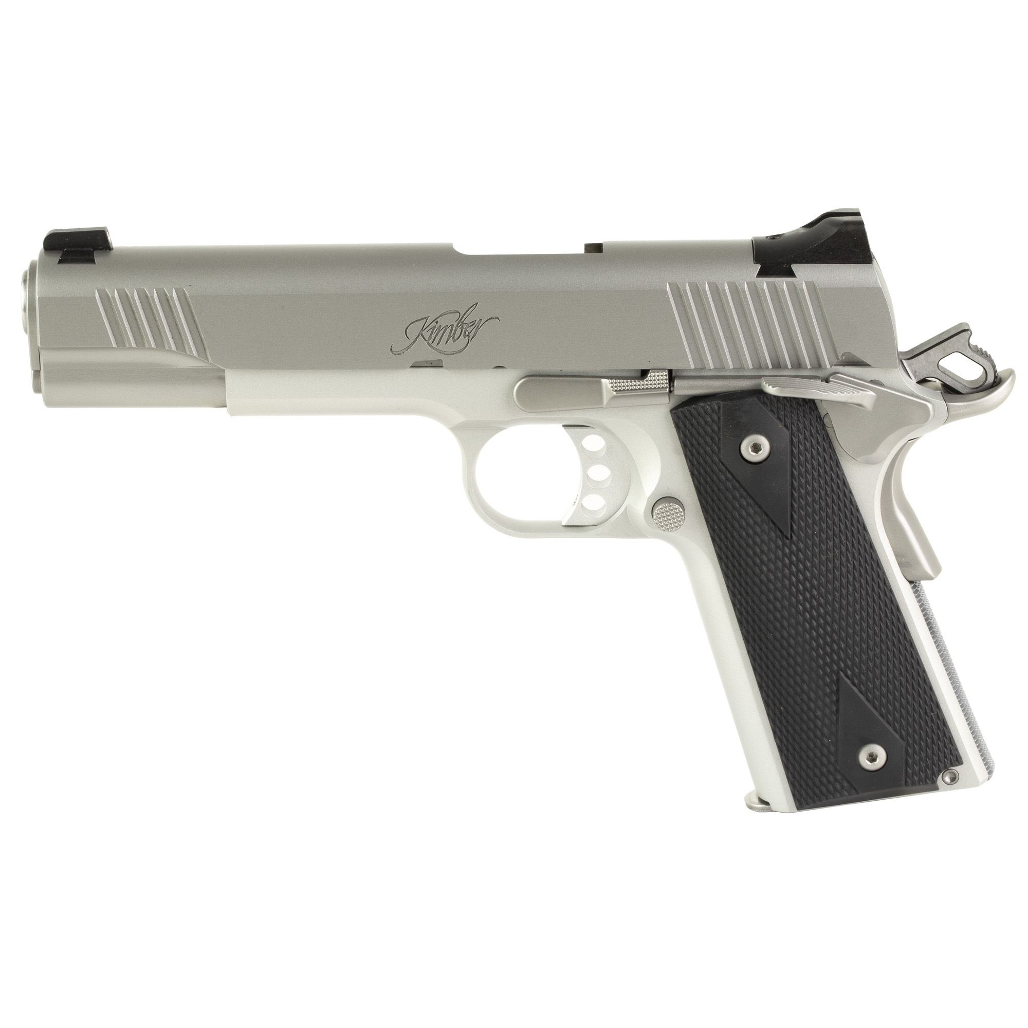 Kimber Stainless LW 1911 5″ 45 ACP 7rd Tritium Night Sights – Silver