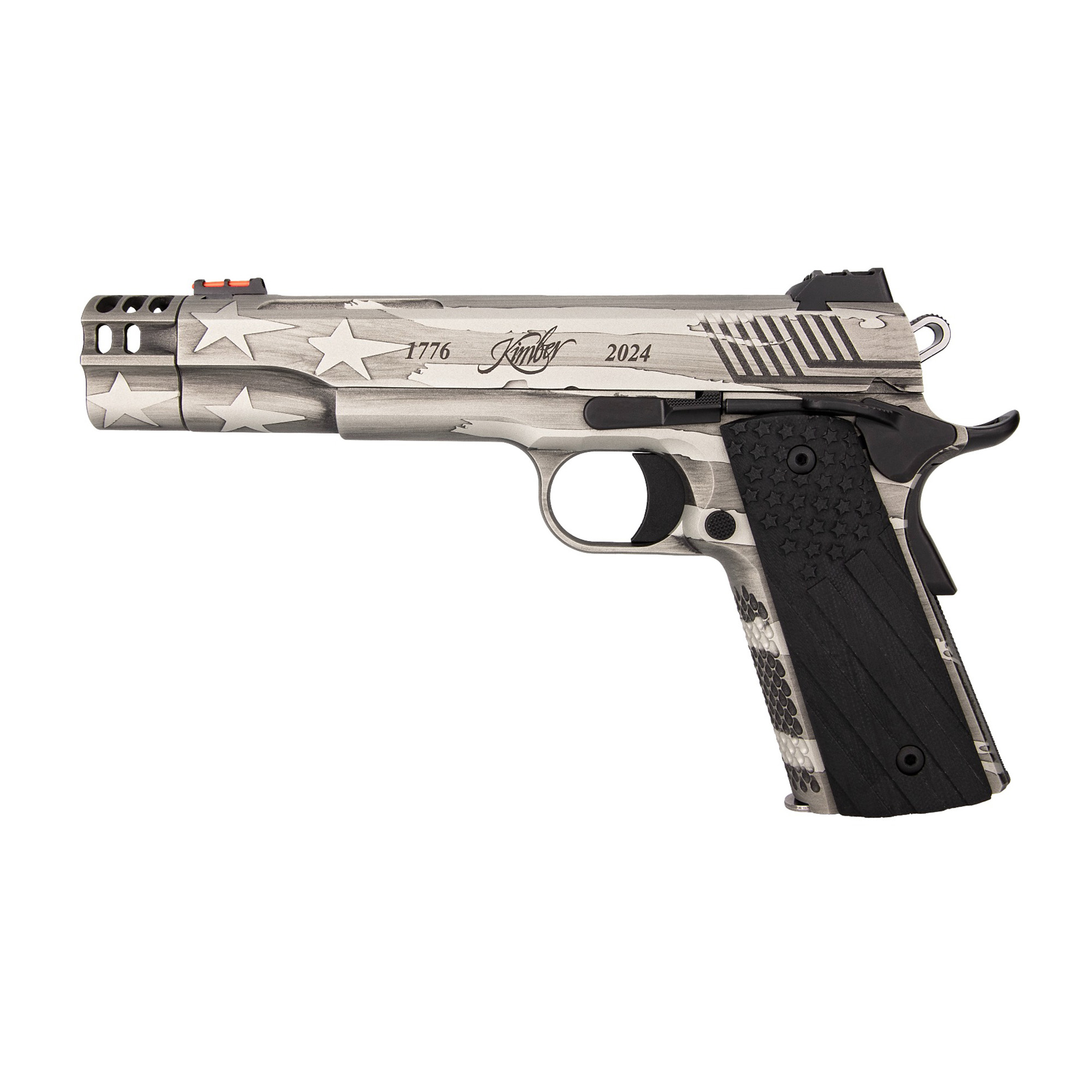 Kimber Independence 1911 5″ 45 ACP 8rd Hi-Viz – Silver