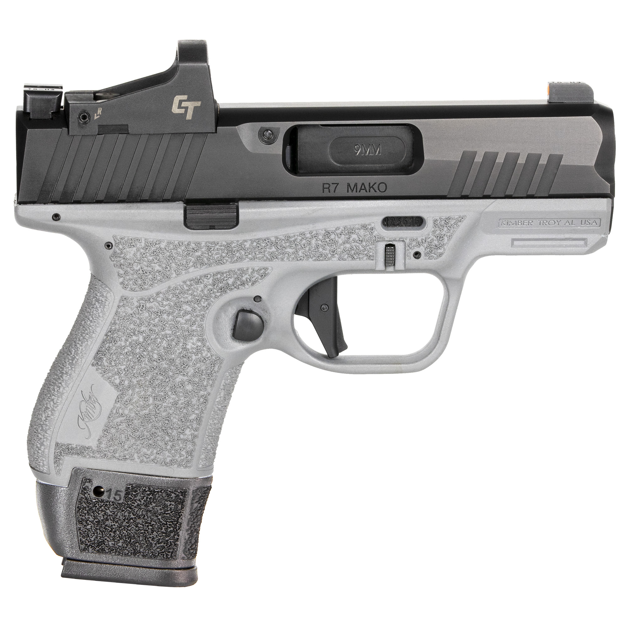 Kimber R7 Mako Striker Fired 3.37″ 9mm 15rd Night Sights – Black, Gray