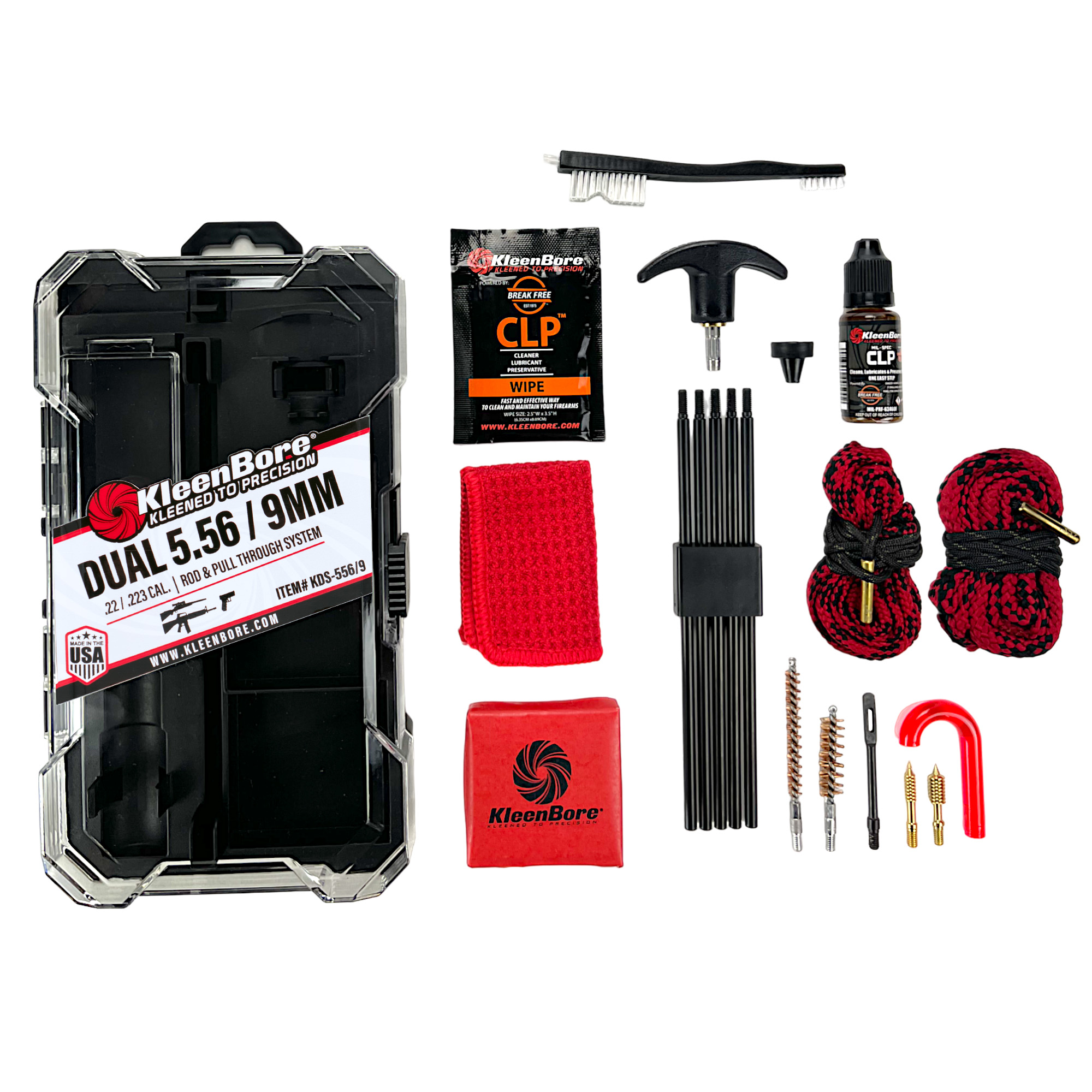 Kleen-Bore 9MM/556 Dual-Kleen Cleaning Kit